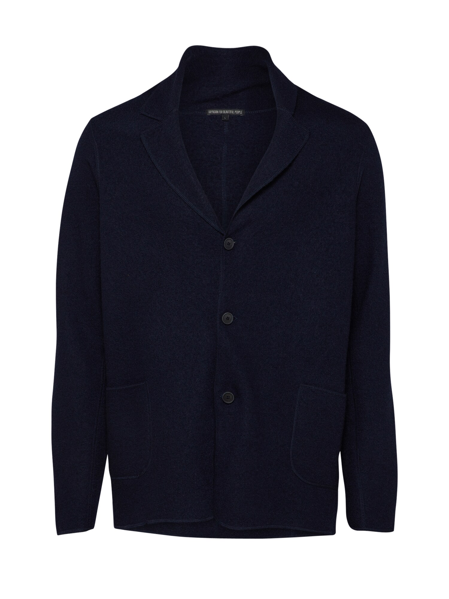 Drykorn Heren Gebreid Vest Vale Donkerblauw drykorn kopen in de aanbieding