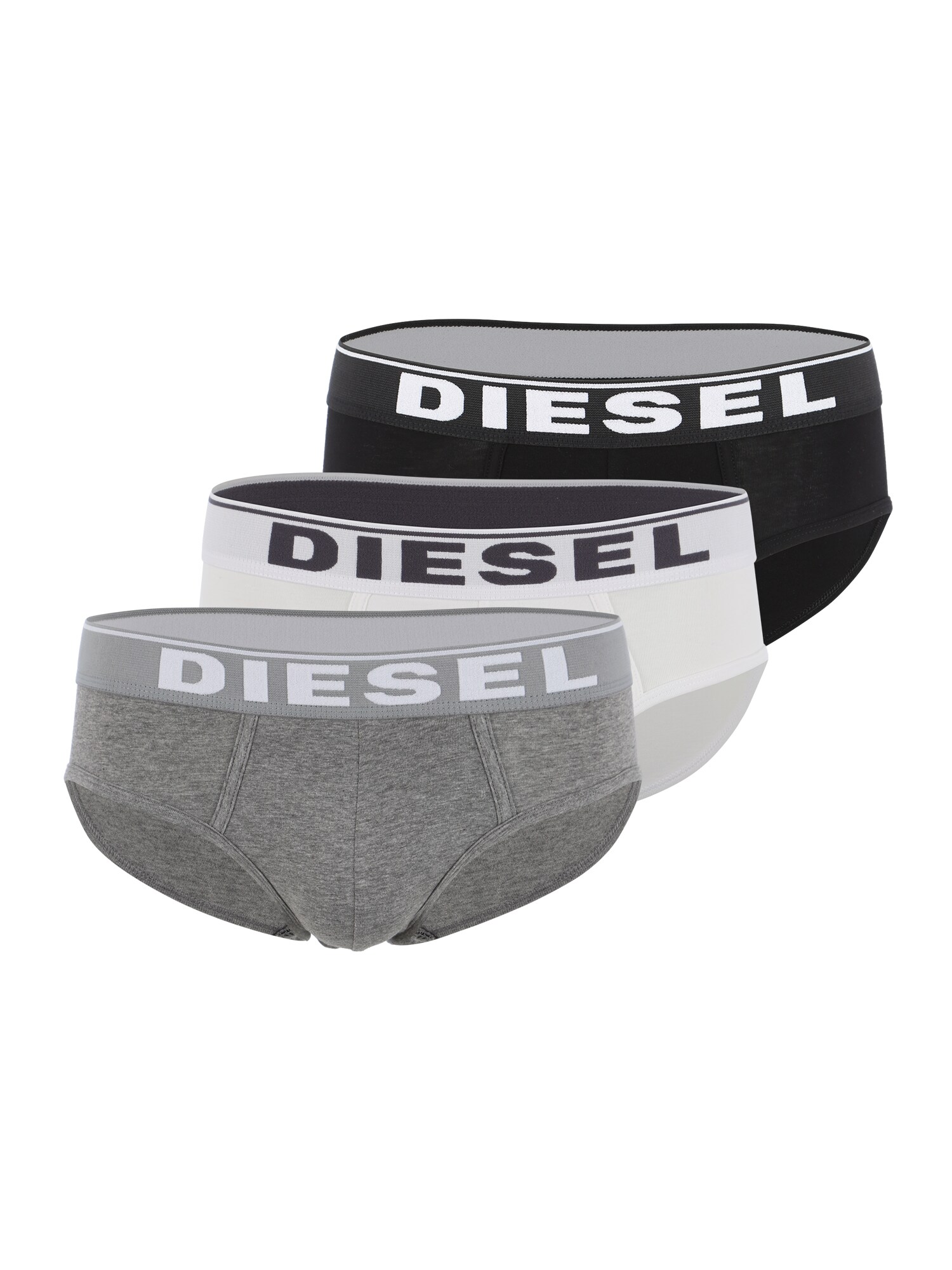DIESEL Vyriškos kelnaitės 'UMBR-ANDRETHREEPACK'  balta / pilka / juoda