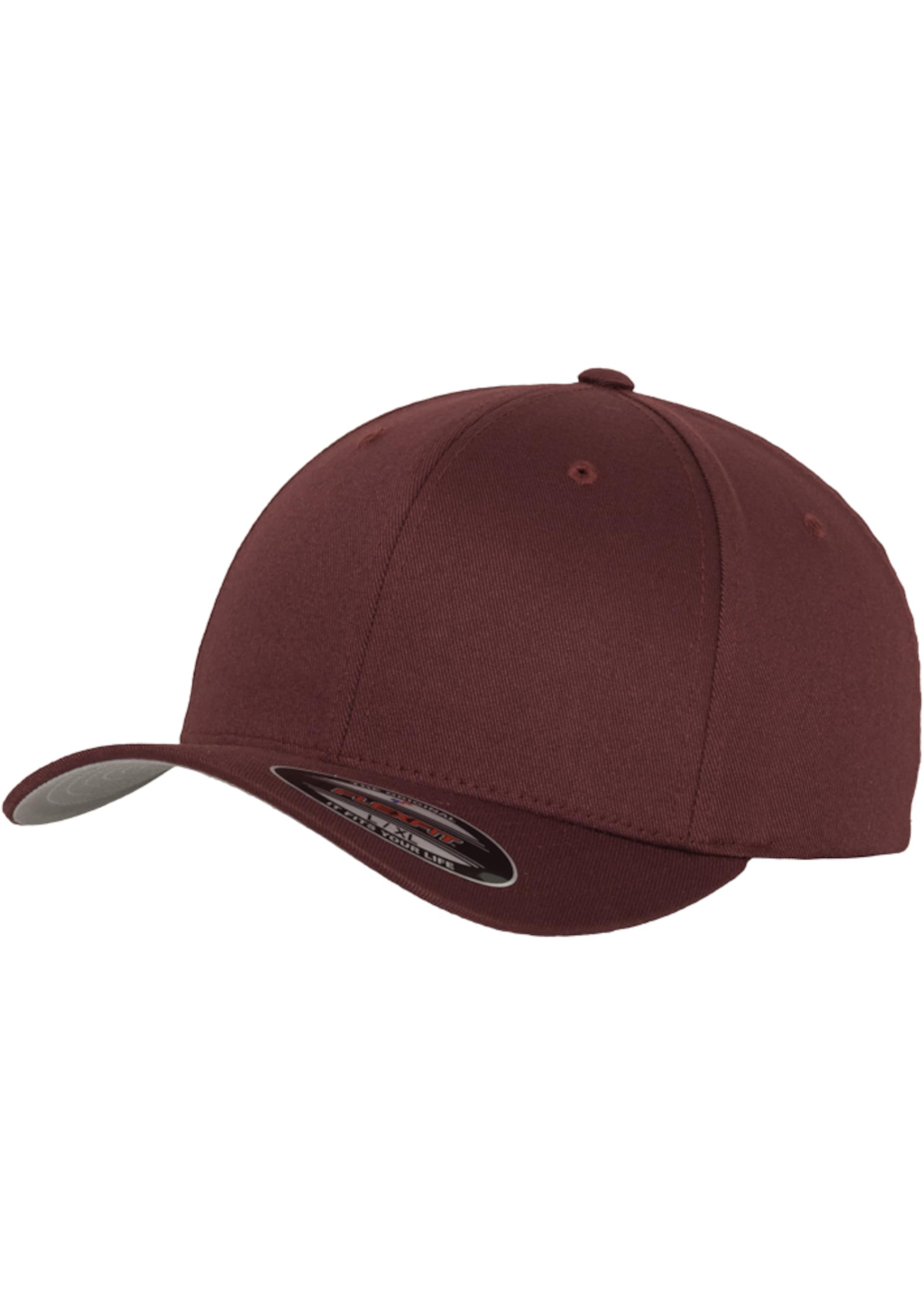 Flexfit Keps Wooly Combed Brown Stretch Fit herr – bild 2