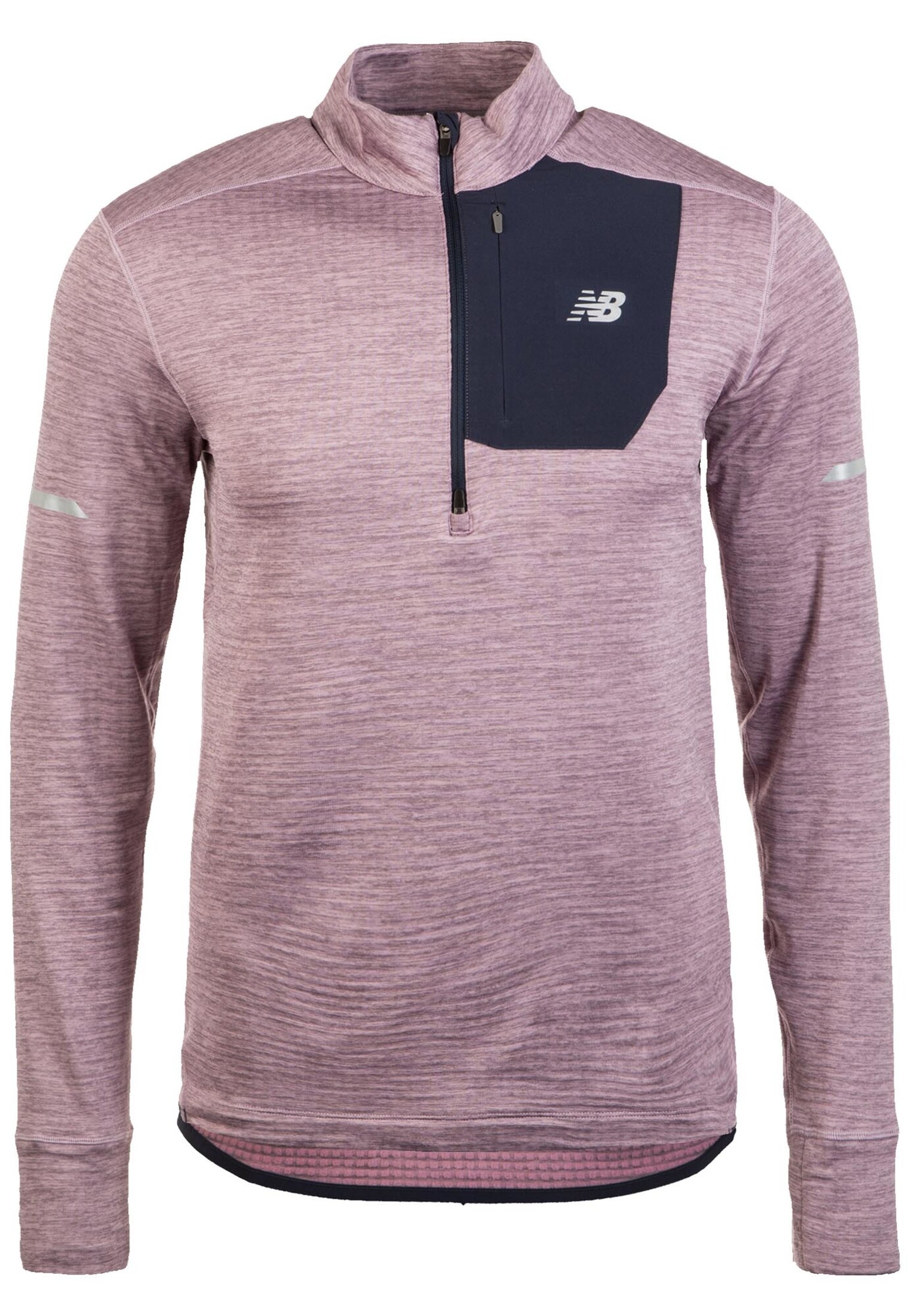 New Balance Heren Functioneel Shirt Navy Oudroze new balance kopen in de aanbieding