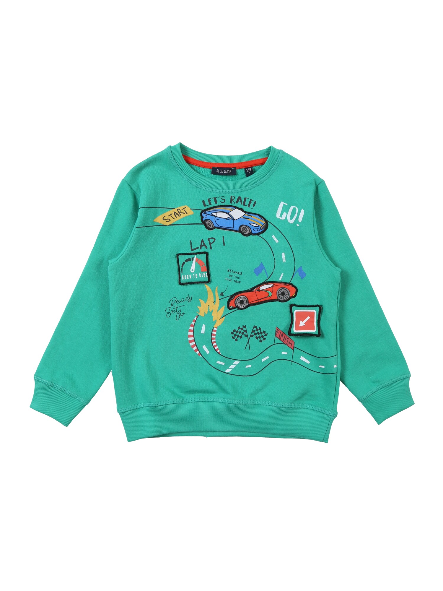 Blue Seven Jongens Sweatshirt Jade Groen Gemengde Kleuren blue seven kopen in de aanbieding