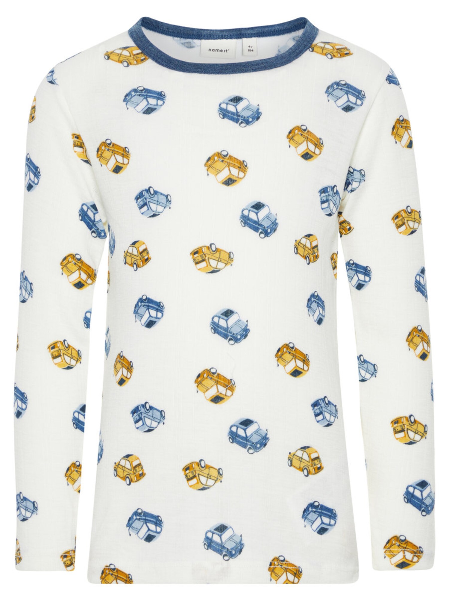 Name It Jongens Shirt Blauw Geel Wit name it kopen in de aanbieding