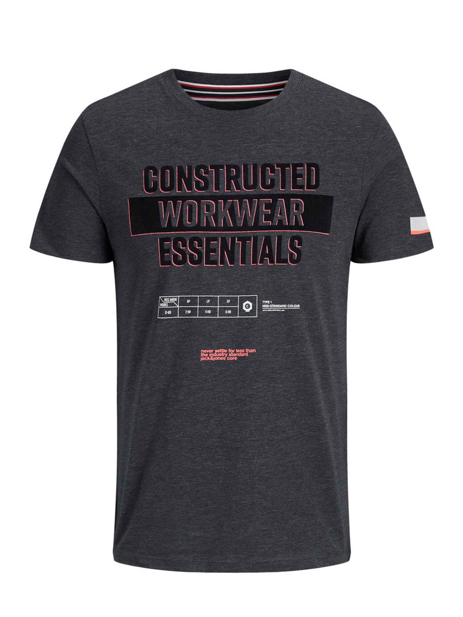 Jack And Jones Heren Shirt Blauw Gemeleerd Rood Zwart jack and jones kopen in de aanbieding