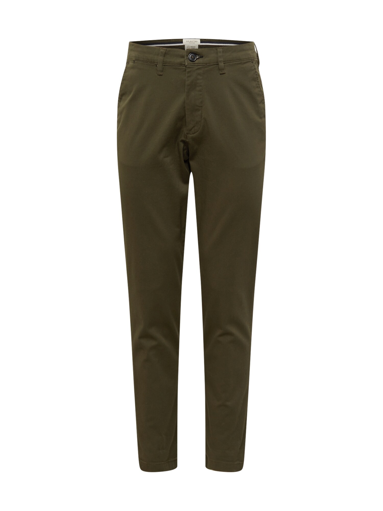SELECTED HOMME Chino stiliaus kelnės 'Miles'  tamsiai žalia