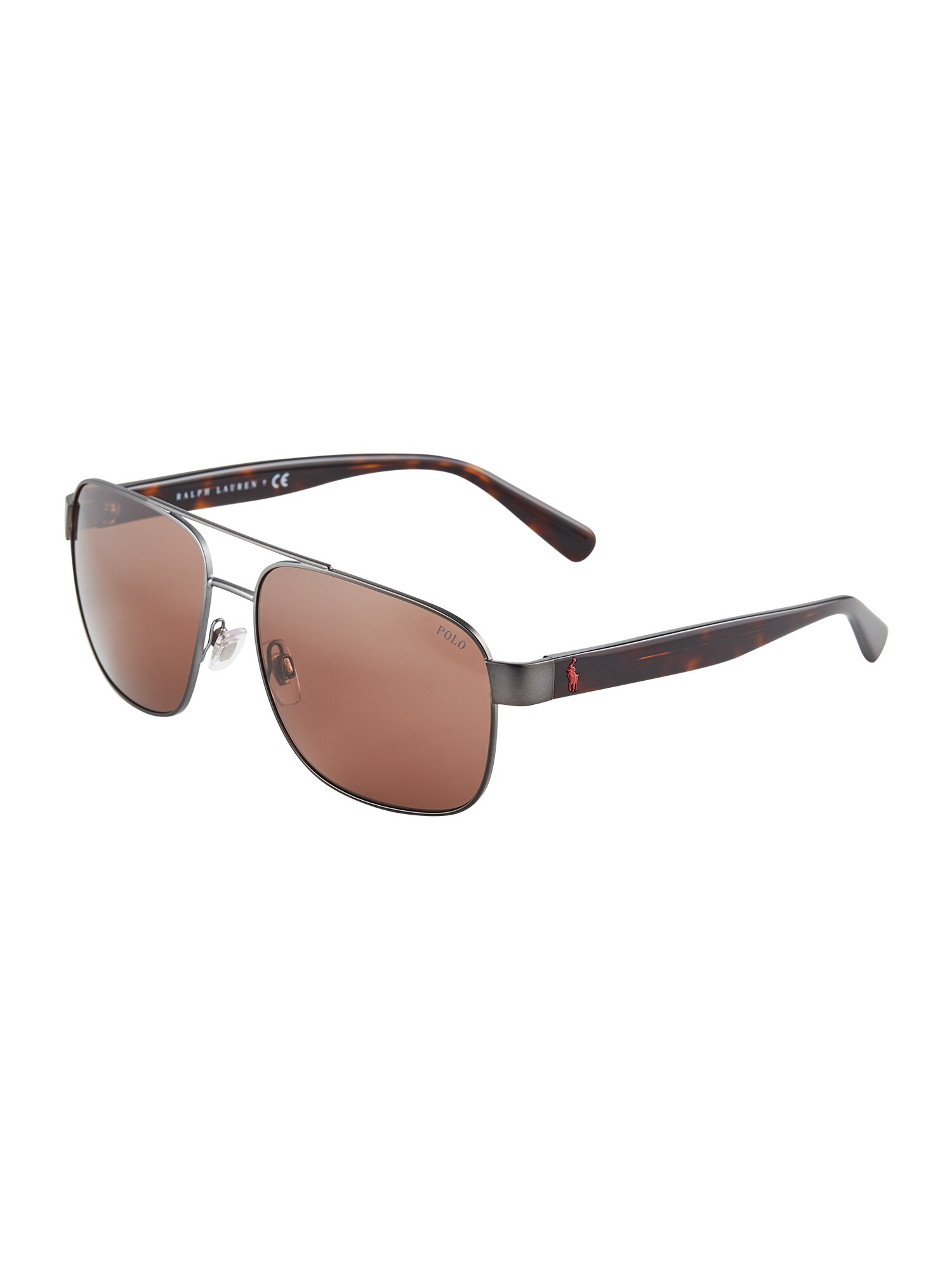 POLO RALPH LAUREN Akiniai nuo saulės '0PH3130'  sidabro pilka / ruda