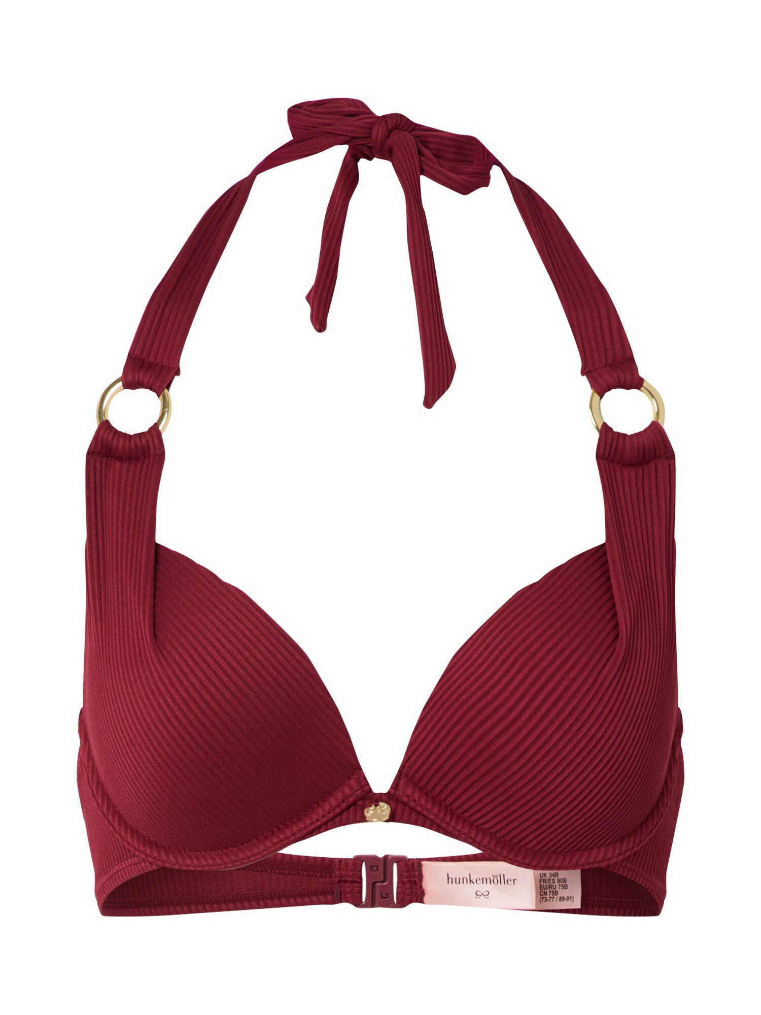 Hunkemöller Bikinio viršutinė dalis  vyšninė spalva
