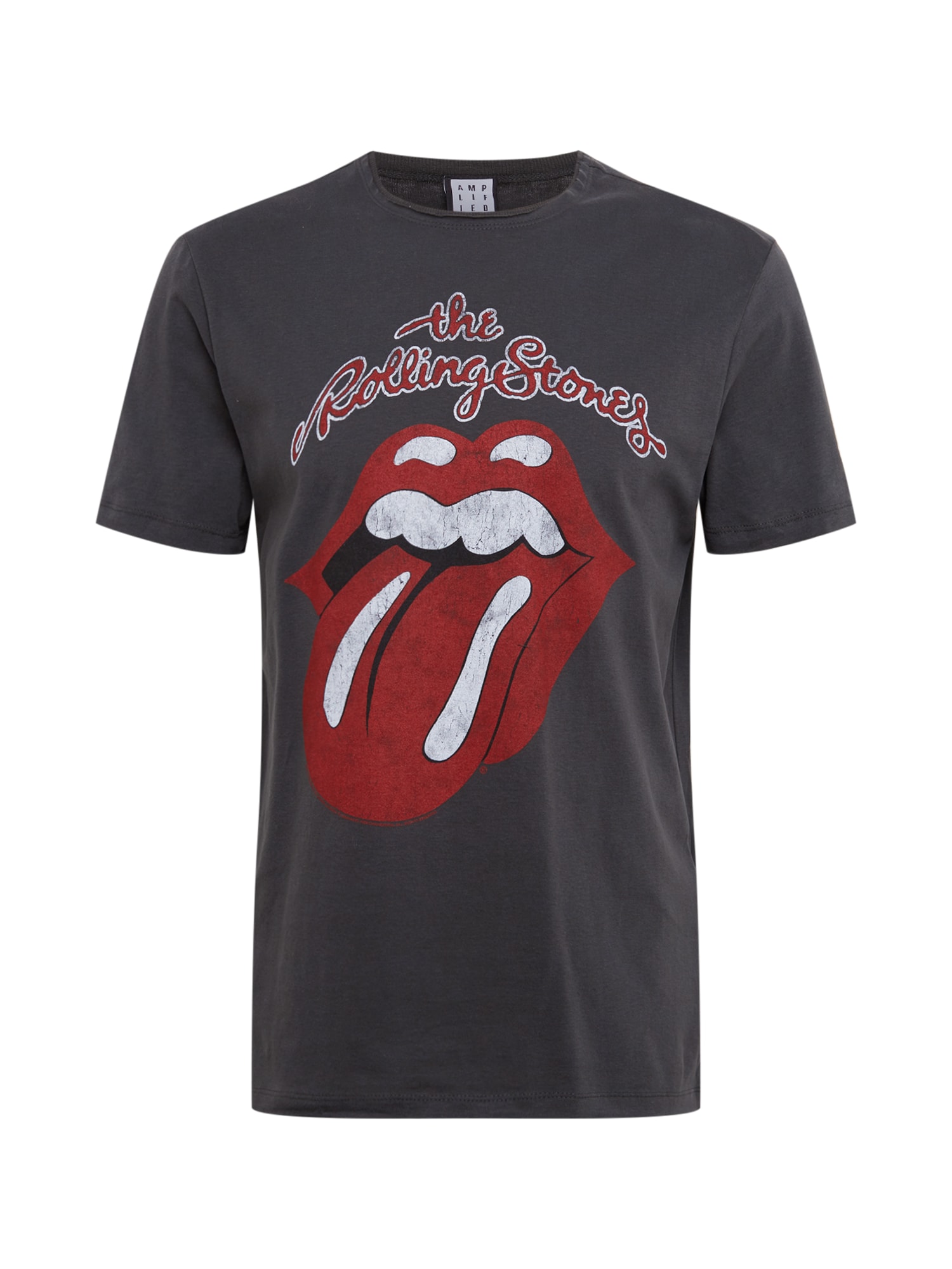 AMPLIFIED Camisa 'ROLLING STONES VINTAGE TONGUE'  cinzento escuro