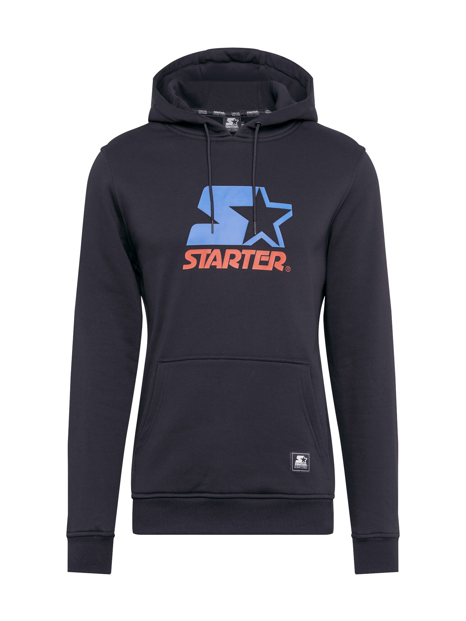 Starter Black Label Megztinis be užsegimo  juoda / šviesiai mėlyna / koralų splava