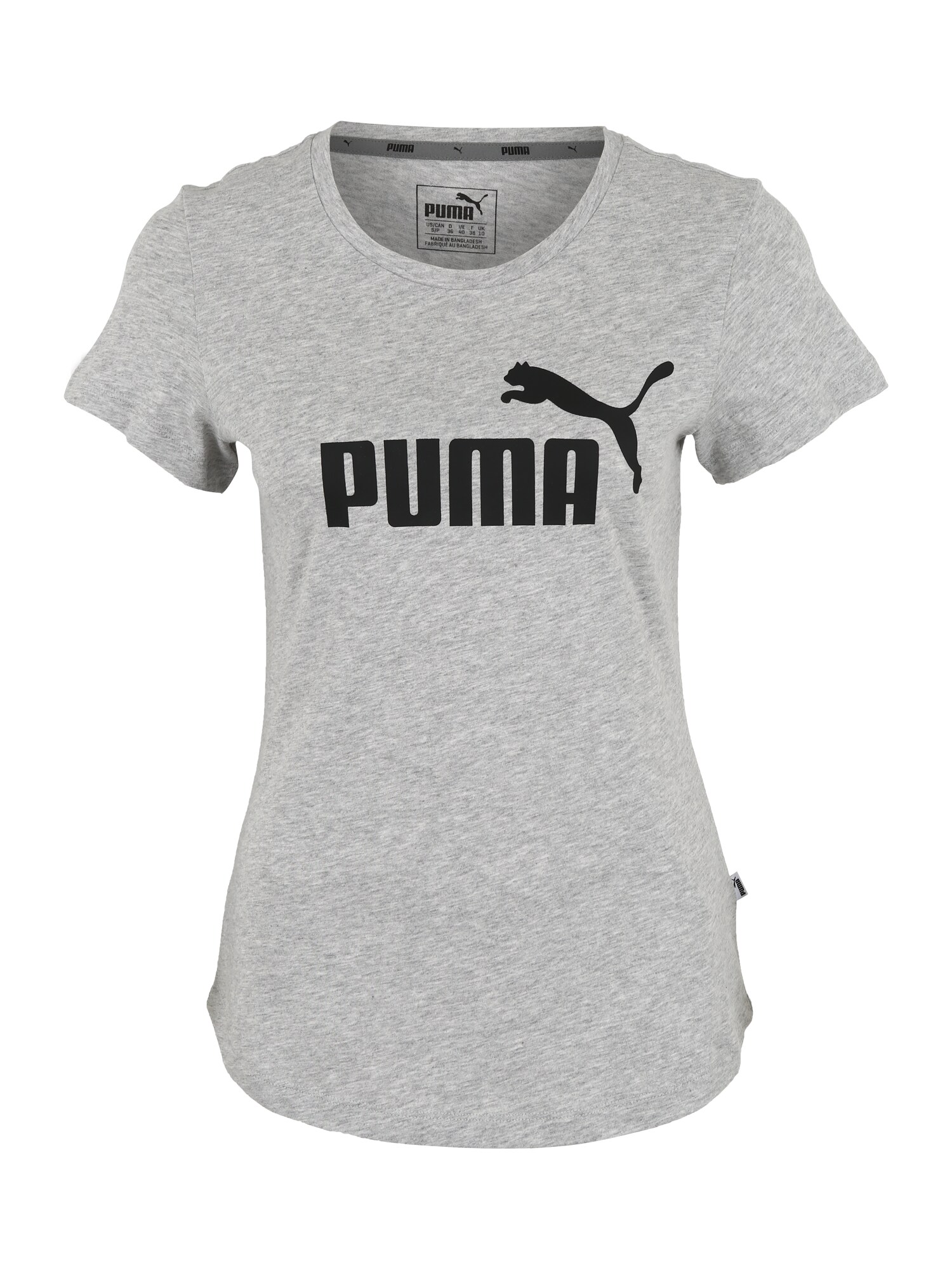 PUMA Sportiniai marškinėliai  pilka / juoda