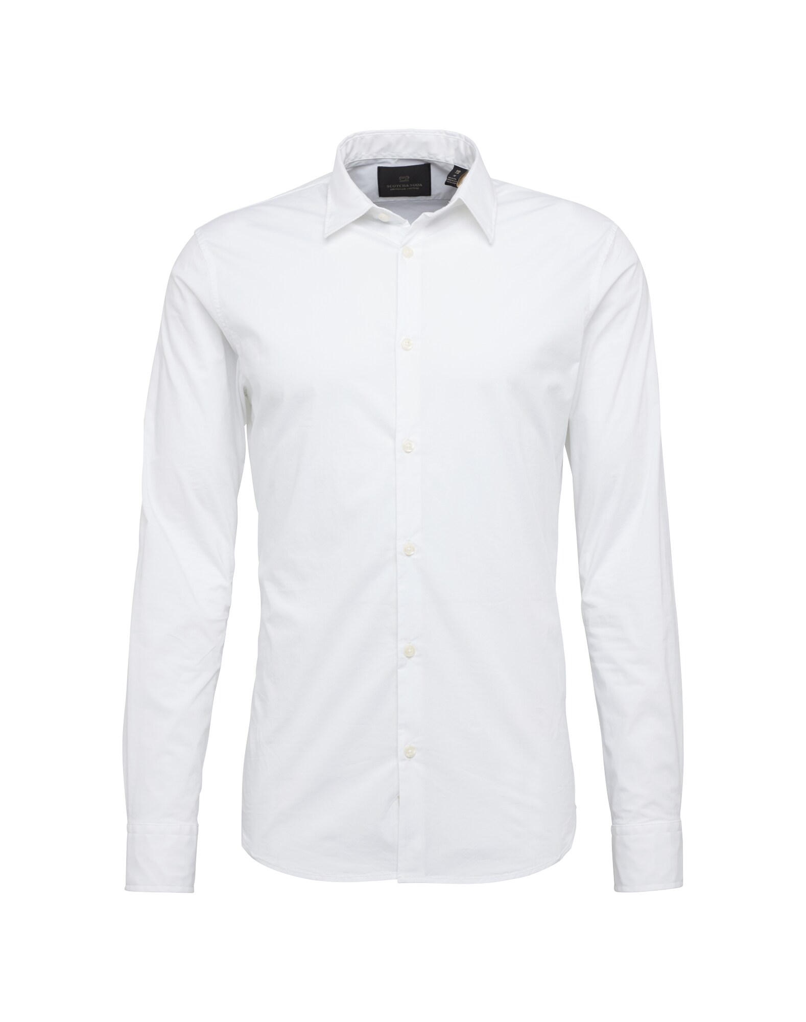 Scotch Soda Heren Zakelijk Overhemd Wit scotch soda kopen in de aanbieding