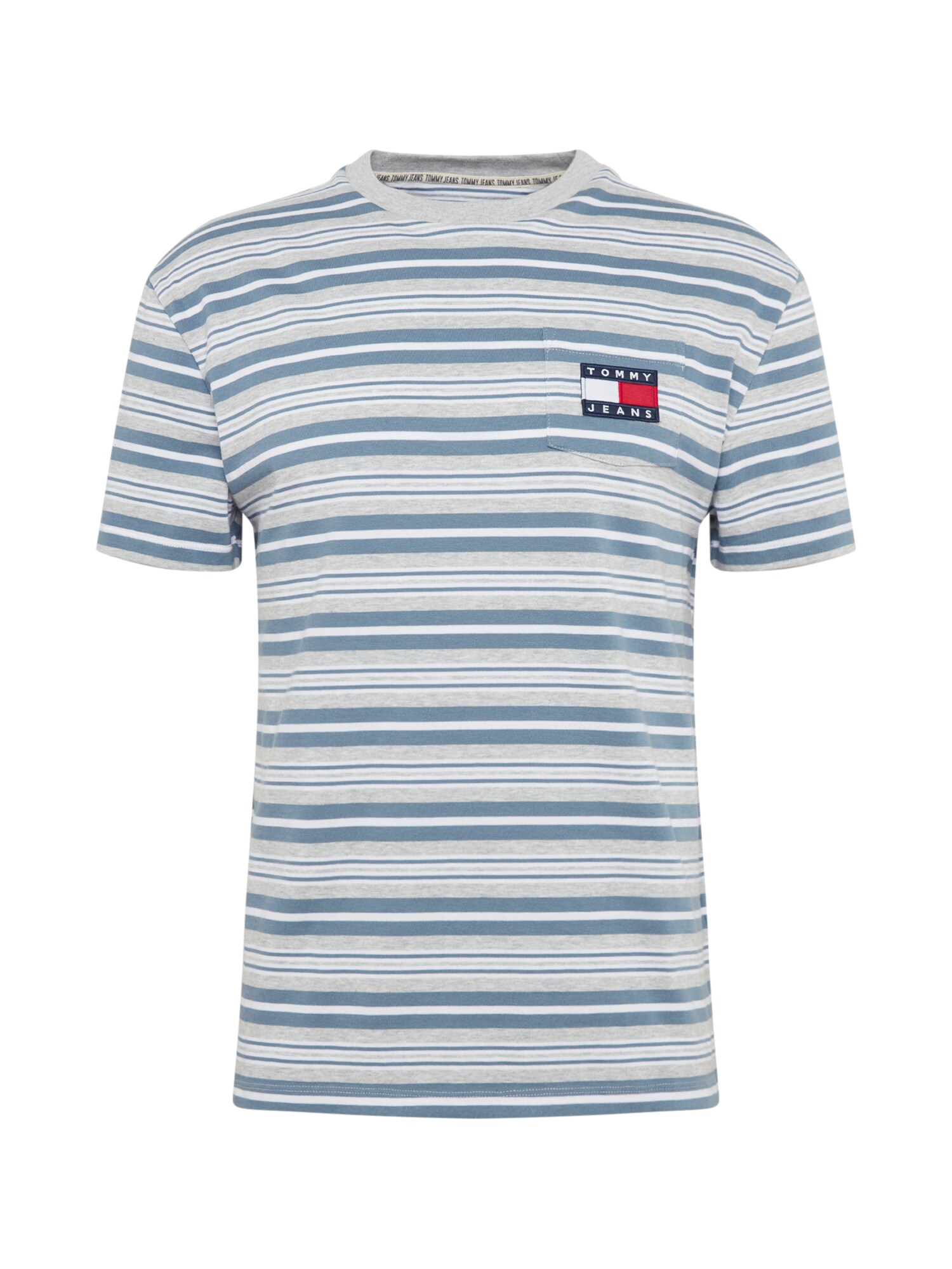 Tommy Jeans Marškinėliai  mėlyna / šviesiai pilka