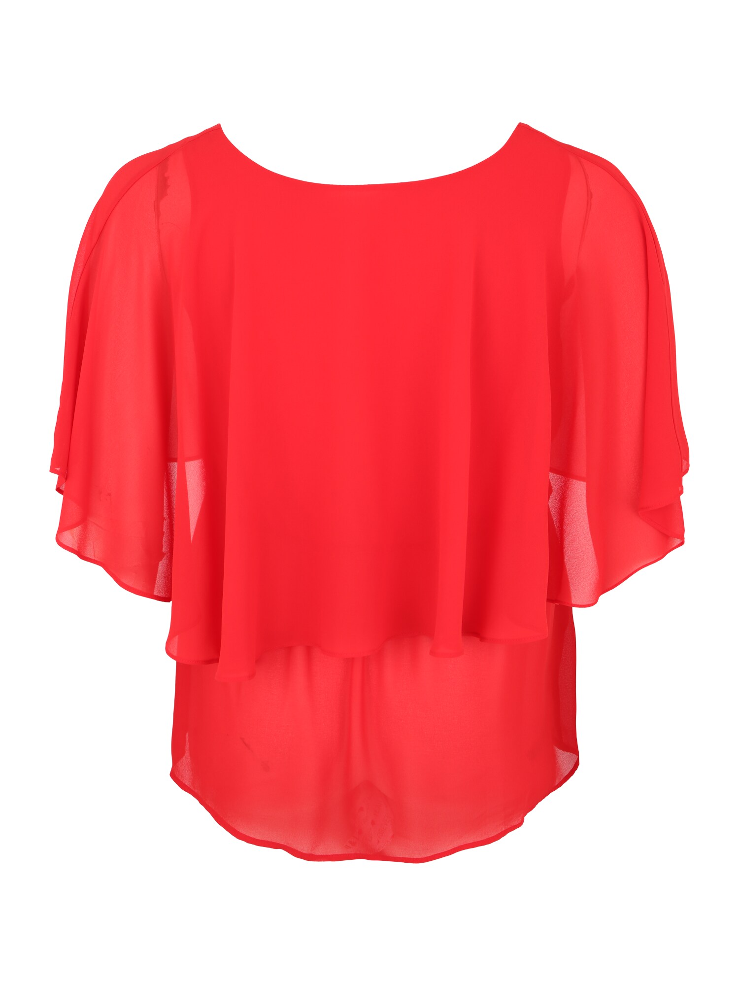 Zizzi Dames Blouse Xachelle Ss Rood zizzi kopen in de aanbieding