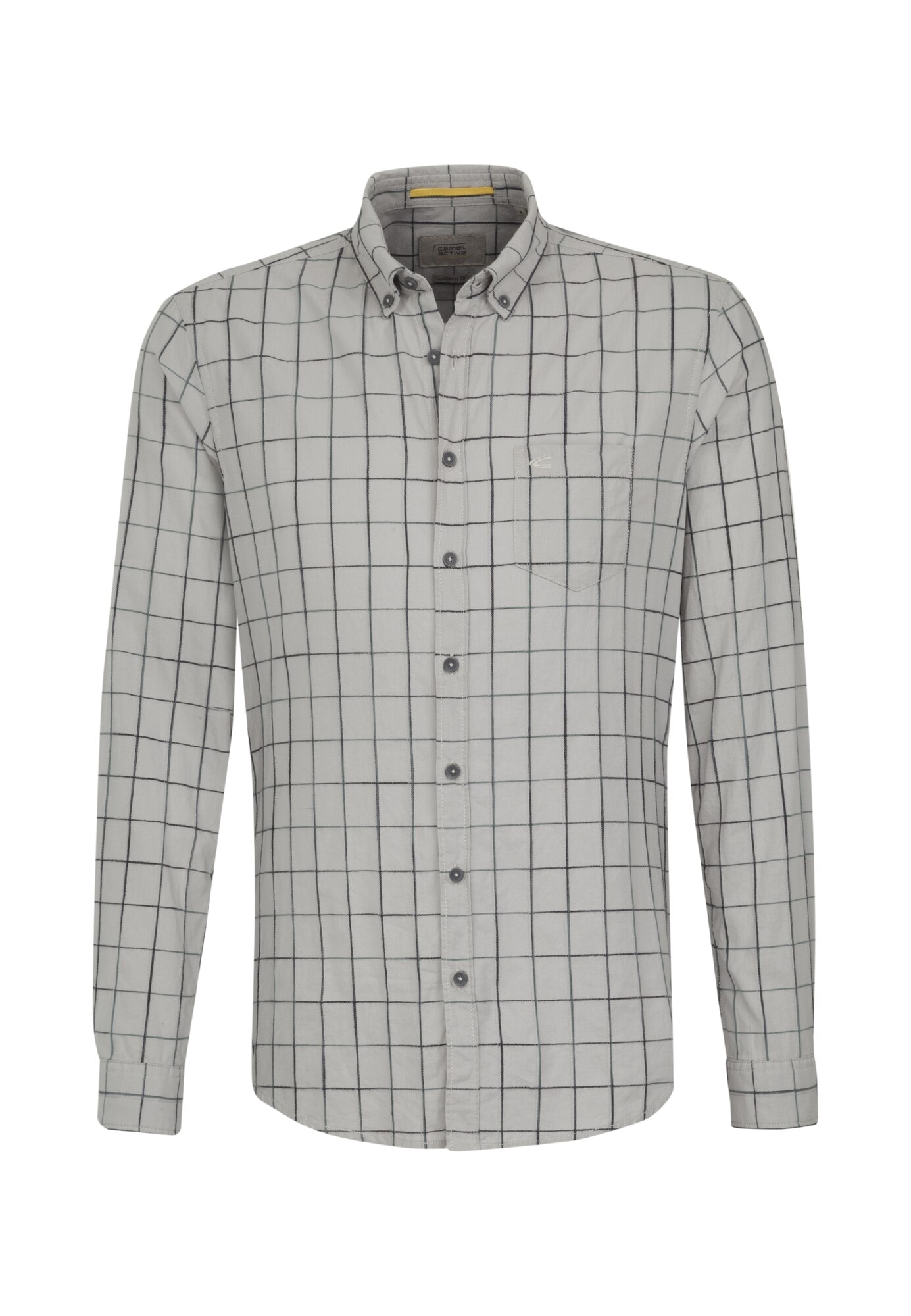 Camel Active Heren Overhemd Basaltgrijs Lichtgrijs camel active kopen in de aanbieding