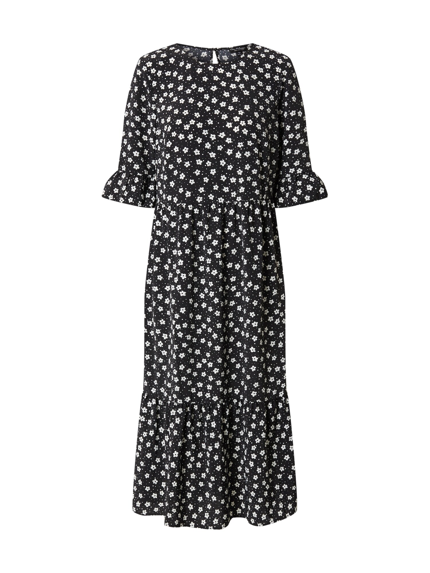 Miss Selfridge Suknelė 'FLORAL MIDI SMOCK'  juoda