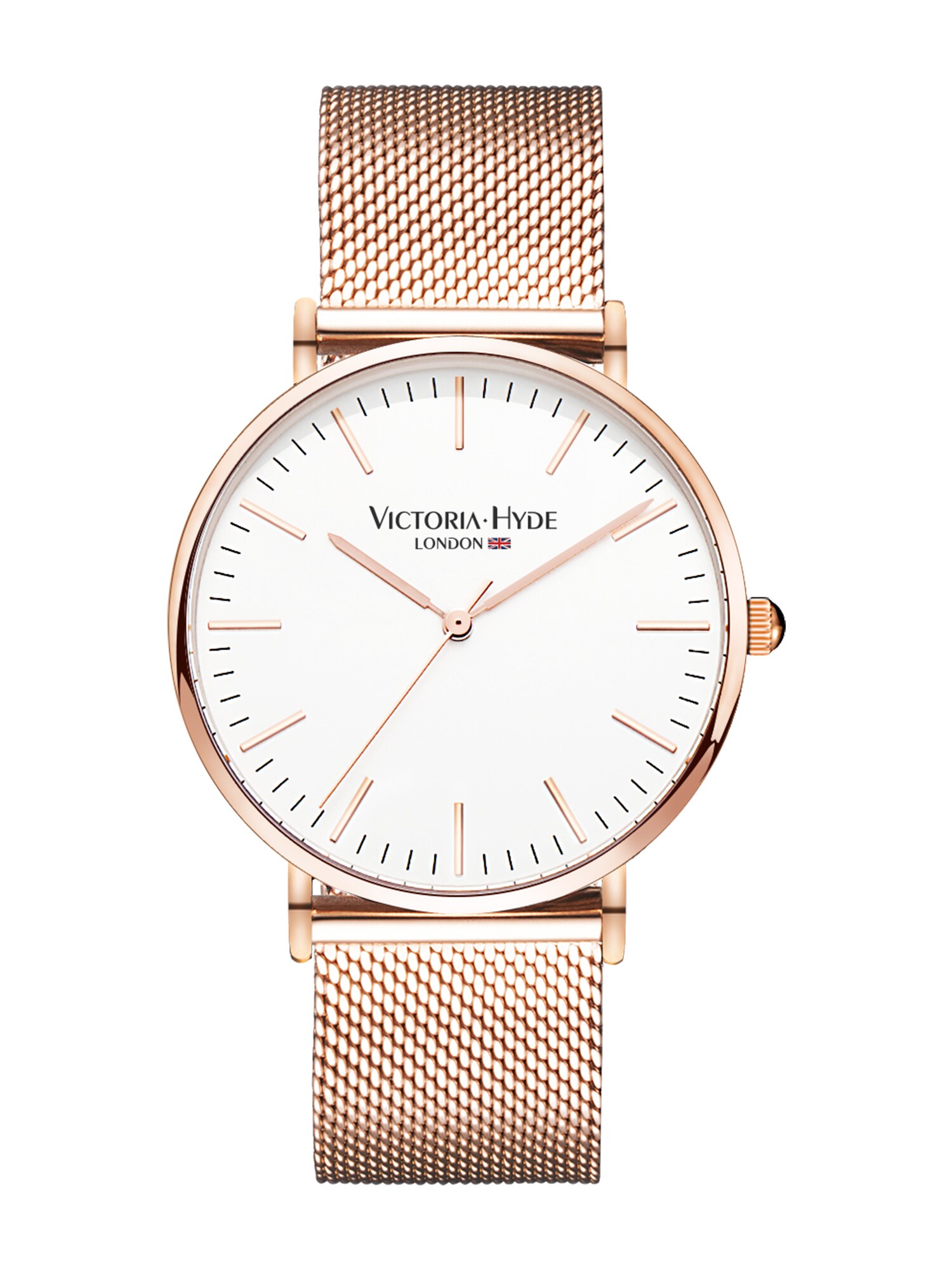 Victoria Hyde Dames Analoog Horloge Rose Goud Wit victoria hyde kopen in de aanbieding