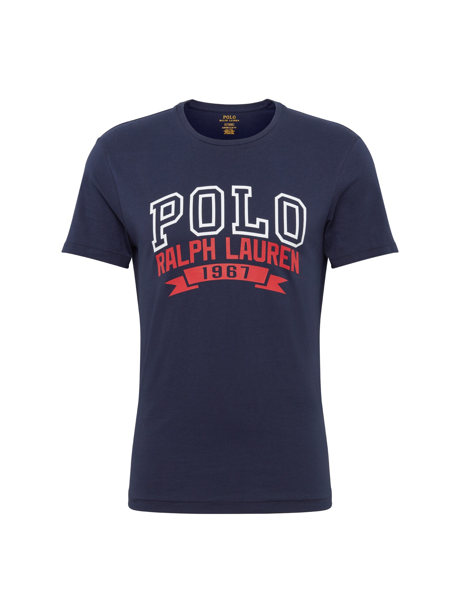 Polo Ralph Lauren Heren Shirt Sscncmslm M1 Short Sleeve T Navy Rood Wit polo ralph lauren kopen in de aanbieding