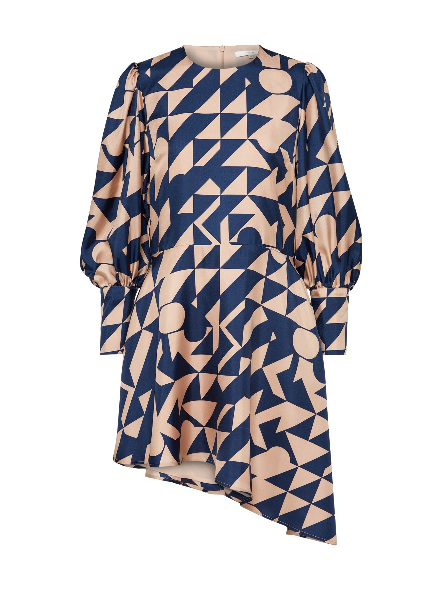 Postyr Dames Cocktailjurk Nude Blauw postyr kopen in de aanbieding