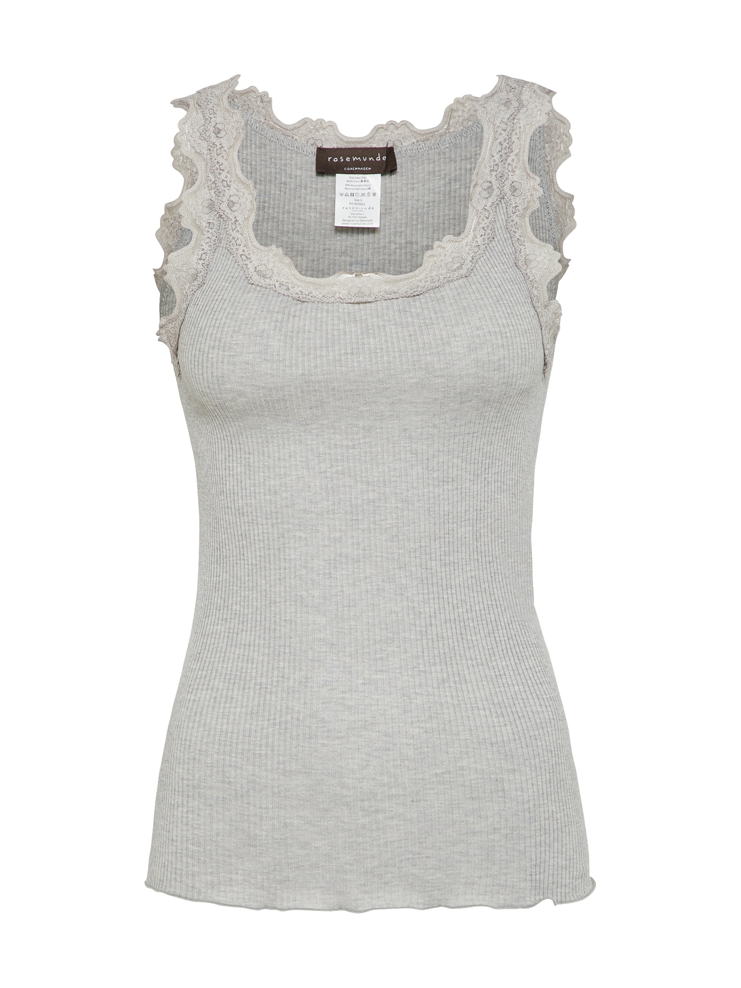 rosemunde Top vintage lace  gri deschis