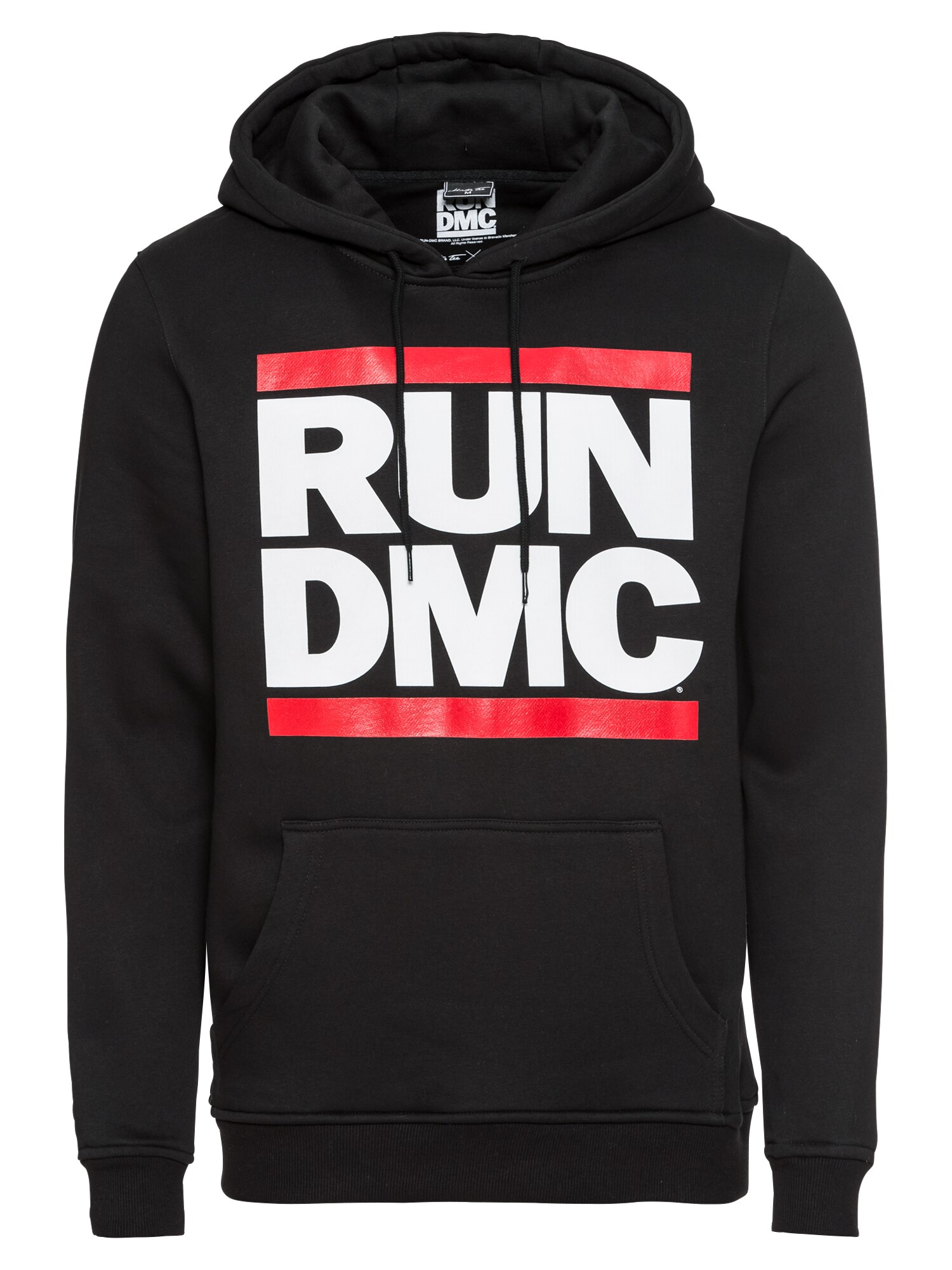 Mister Tee Mikina 'Run DMC'  červená / čierna / biela