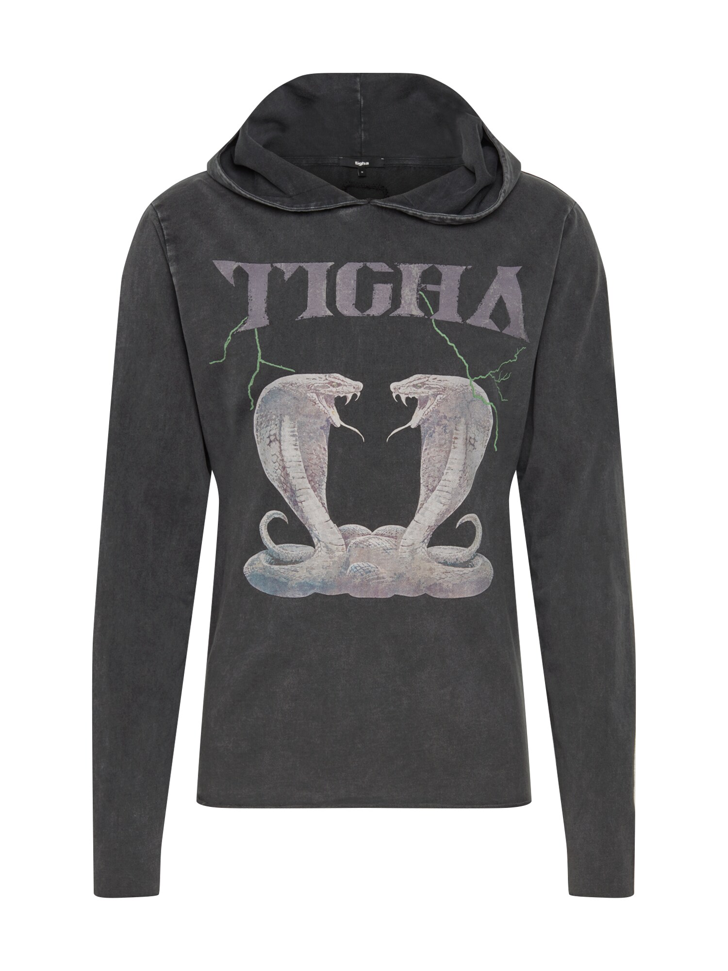 tigha Megztinis be užsegimo 'Lano'  juoda / pilka