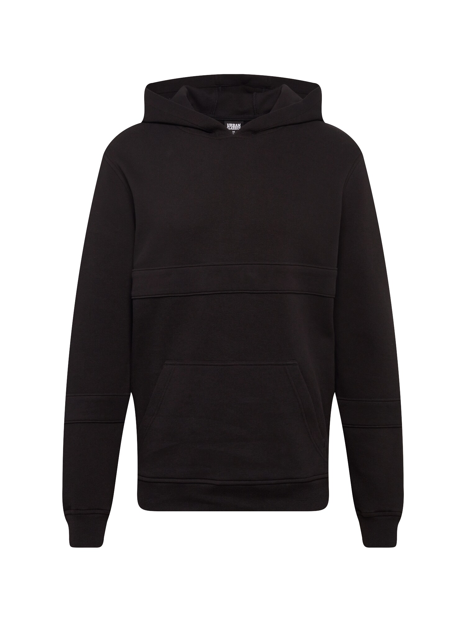 Urban Classics Heren Sweatshirt Heavy Pique Hoody Zwart urban classics kopen in de aanbieding