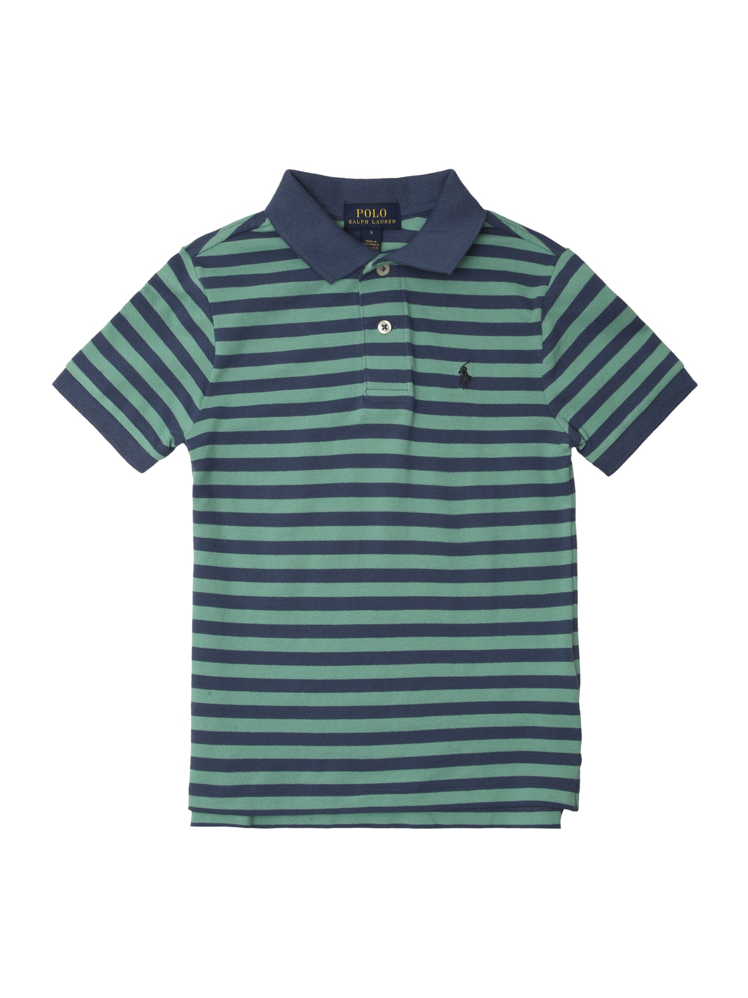 Polo Ralph Lauren Jongens Shirt Stripe Blauw Groen polo ralph lauren kopen in de aanbieding