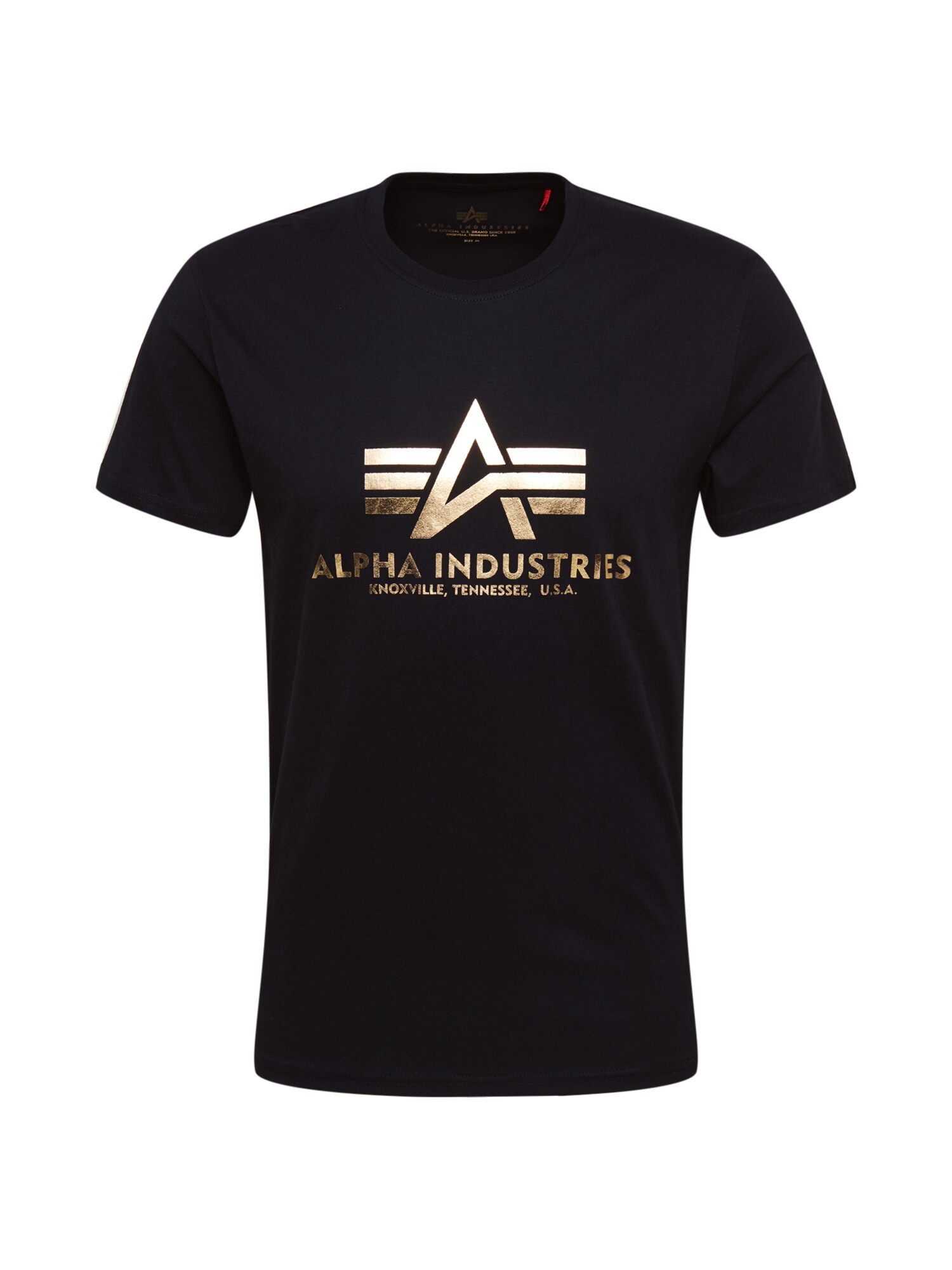 ALPHA INDUSTRIES Póló  aranysárga / fekete akciós termékkép 1