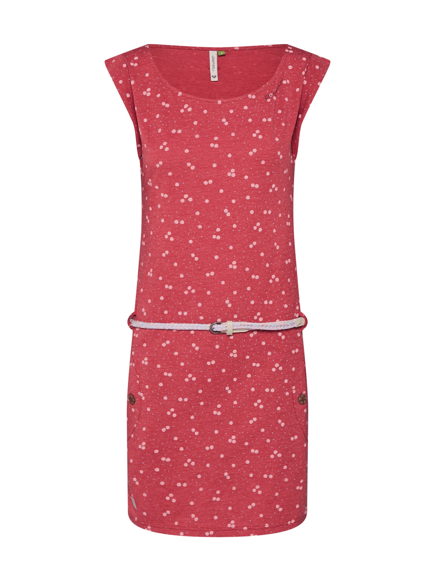 Ragwear Dames Jurk Rood Wit ragwear kopen in de aanbieding