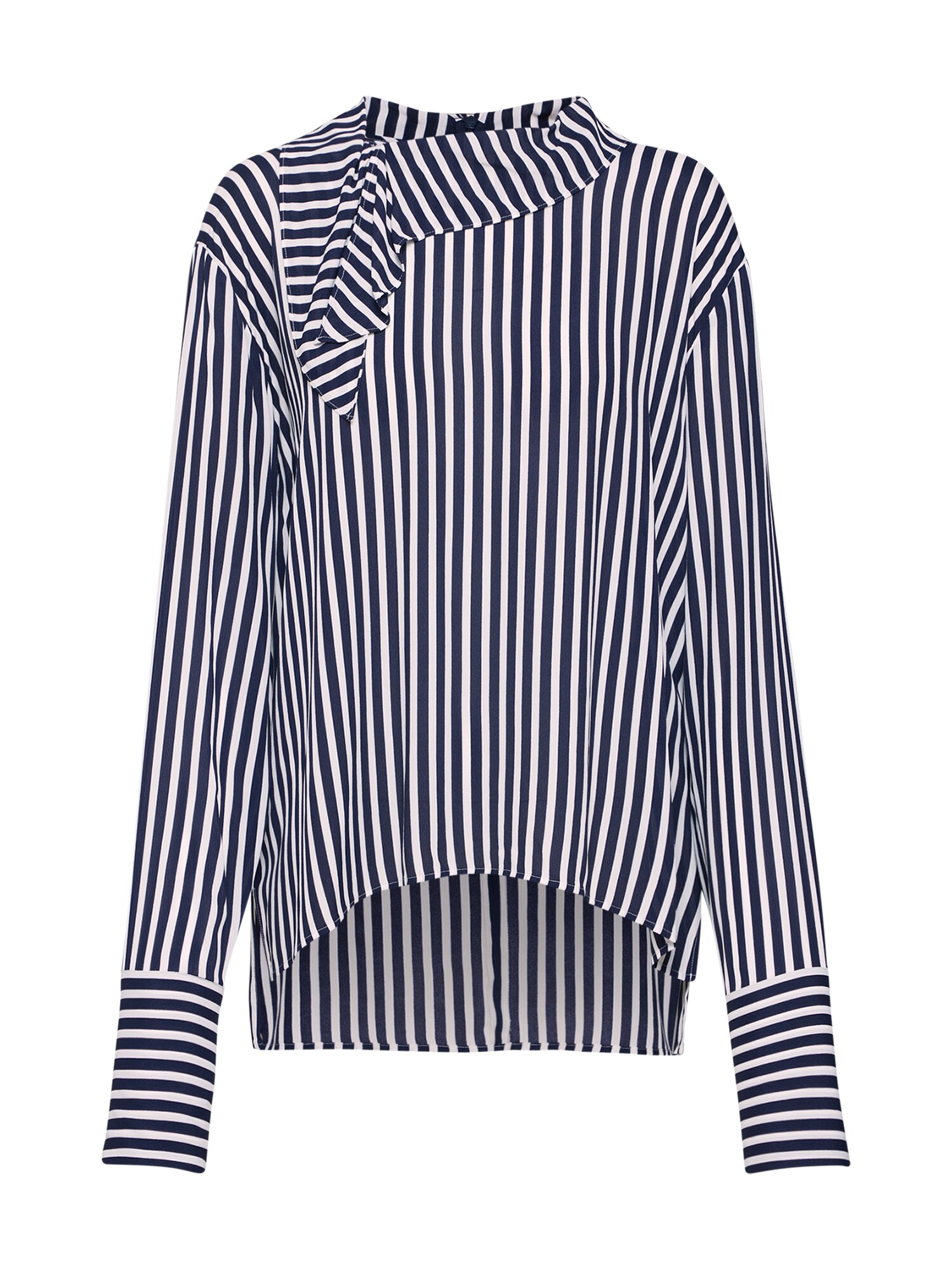 Hugo Dames Blouse Cilena Navy Wit hugo kopen in de aanbieding