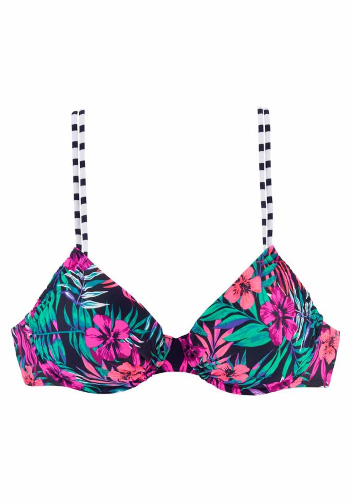 VENICE BEACH Bikinio viršutinė dalis 'Summer' rožinė / tamsiai mėlyna