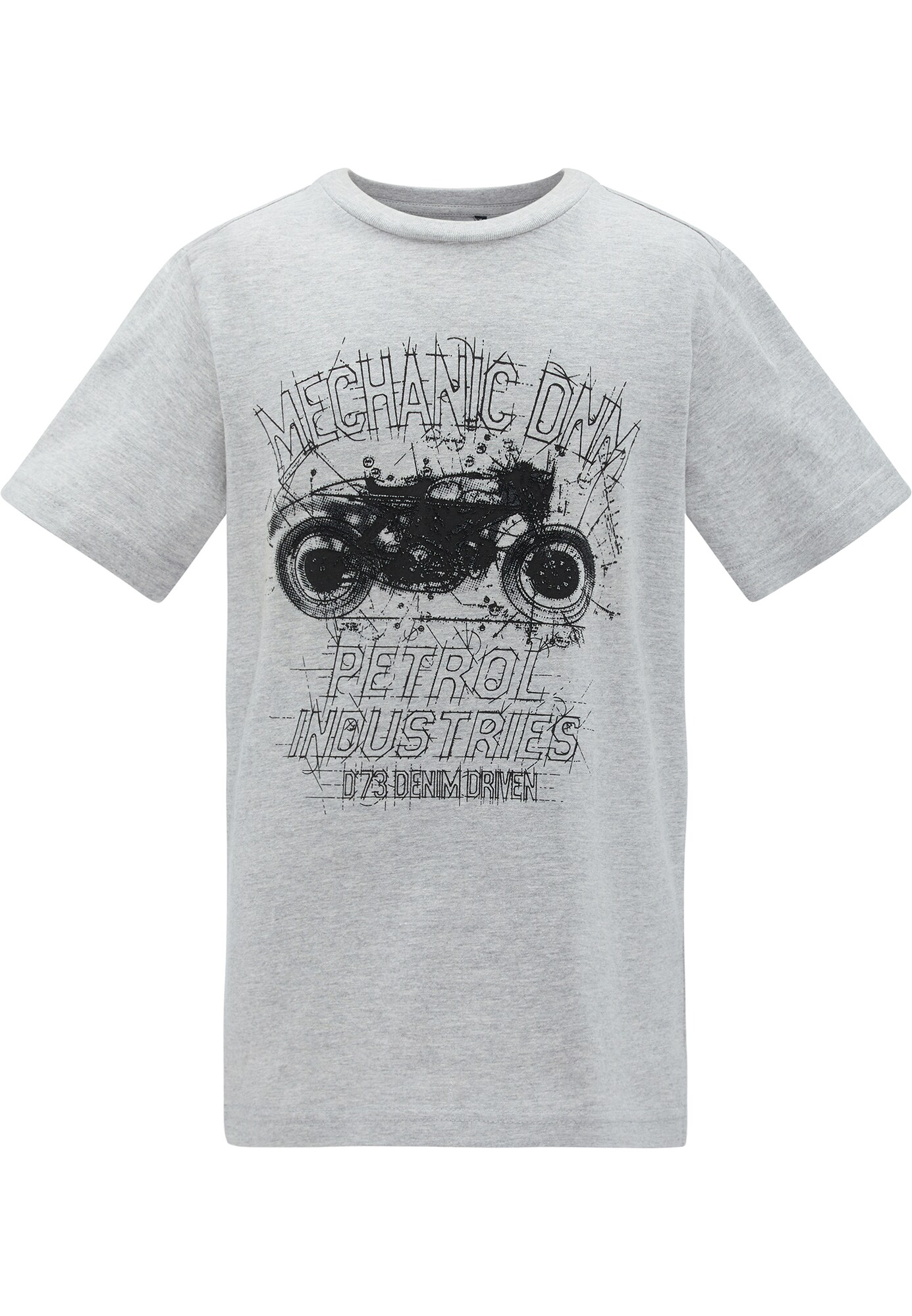 Petrol Industries Jongens Shirt Antraciet Lichtgrijs petrol industries kopen in de aanbieding