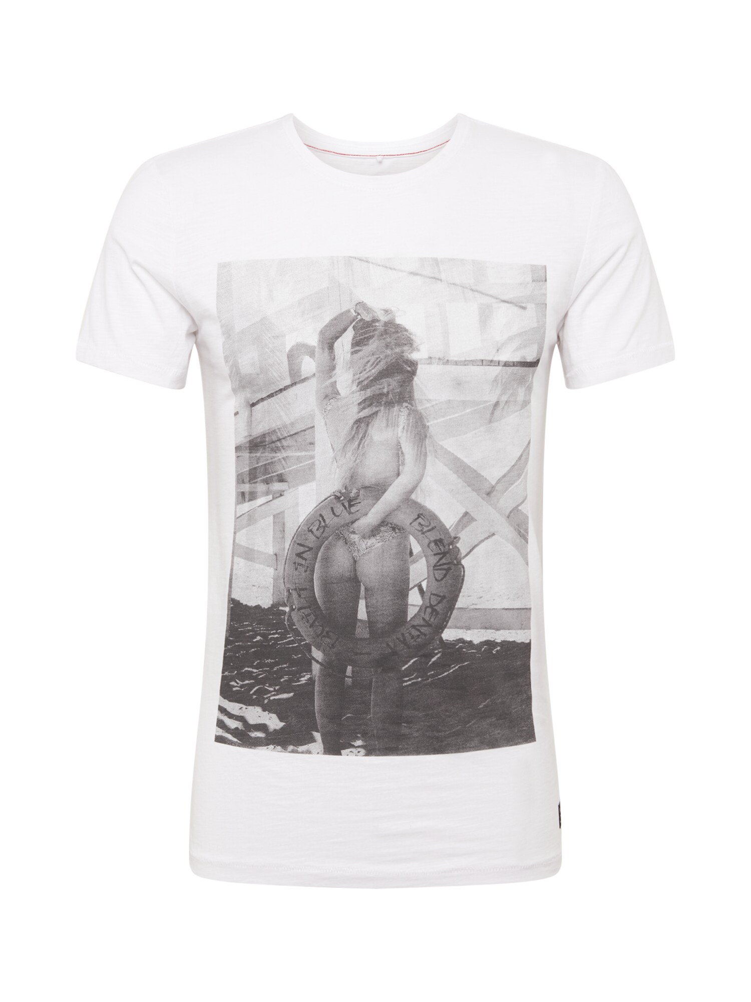 Blend Heren Shirt Grijs Wit blend kopen in de aanbieding