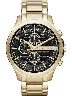 ARMANI EXCHANGE Reloj analógico  oro / negro
