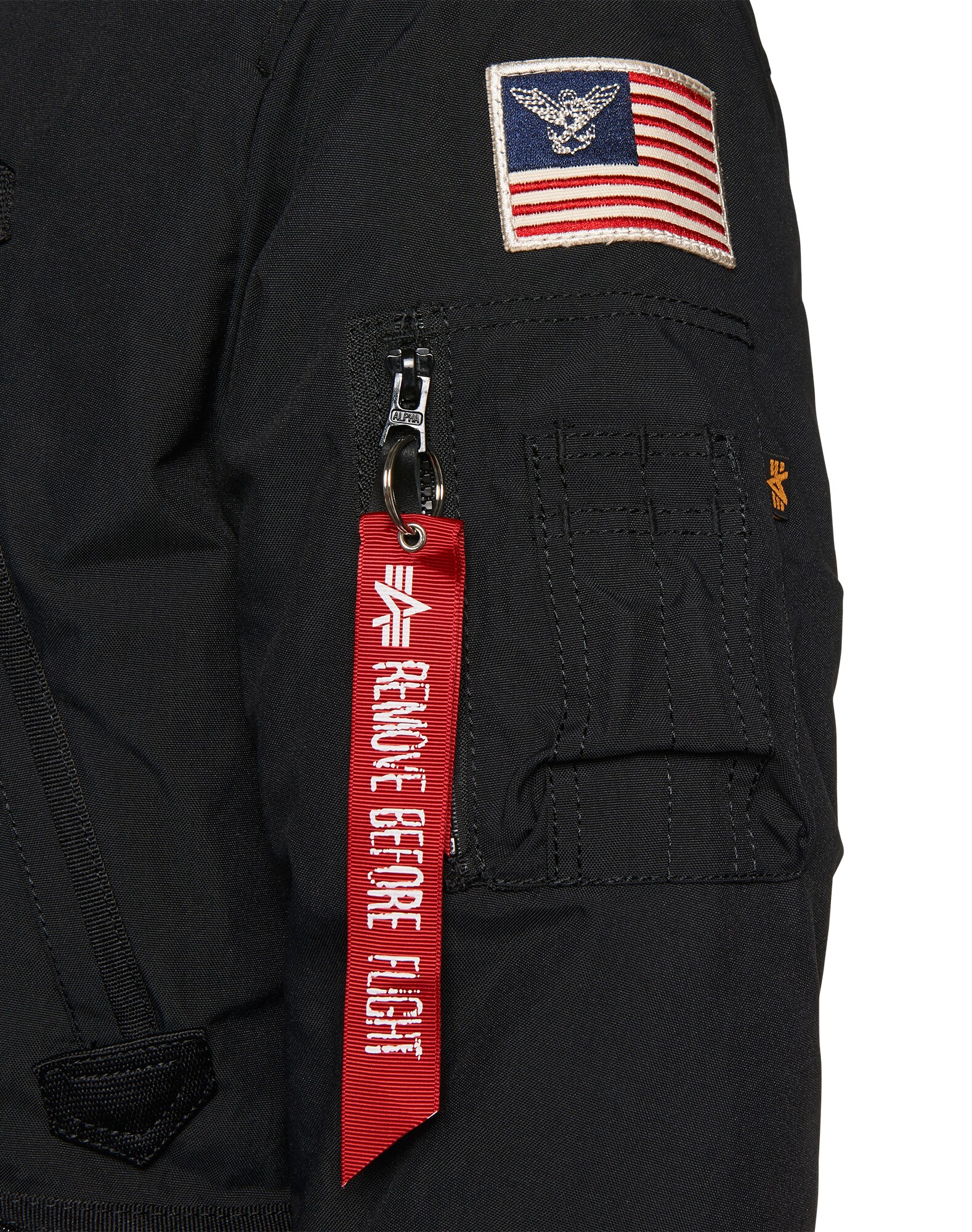 ALPHA INDUSTRIES Chaqueta de invierno 'Polar'  rojo / negro / blanco – imagen 3