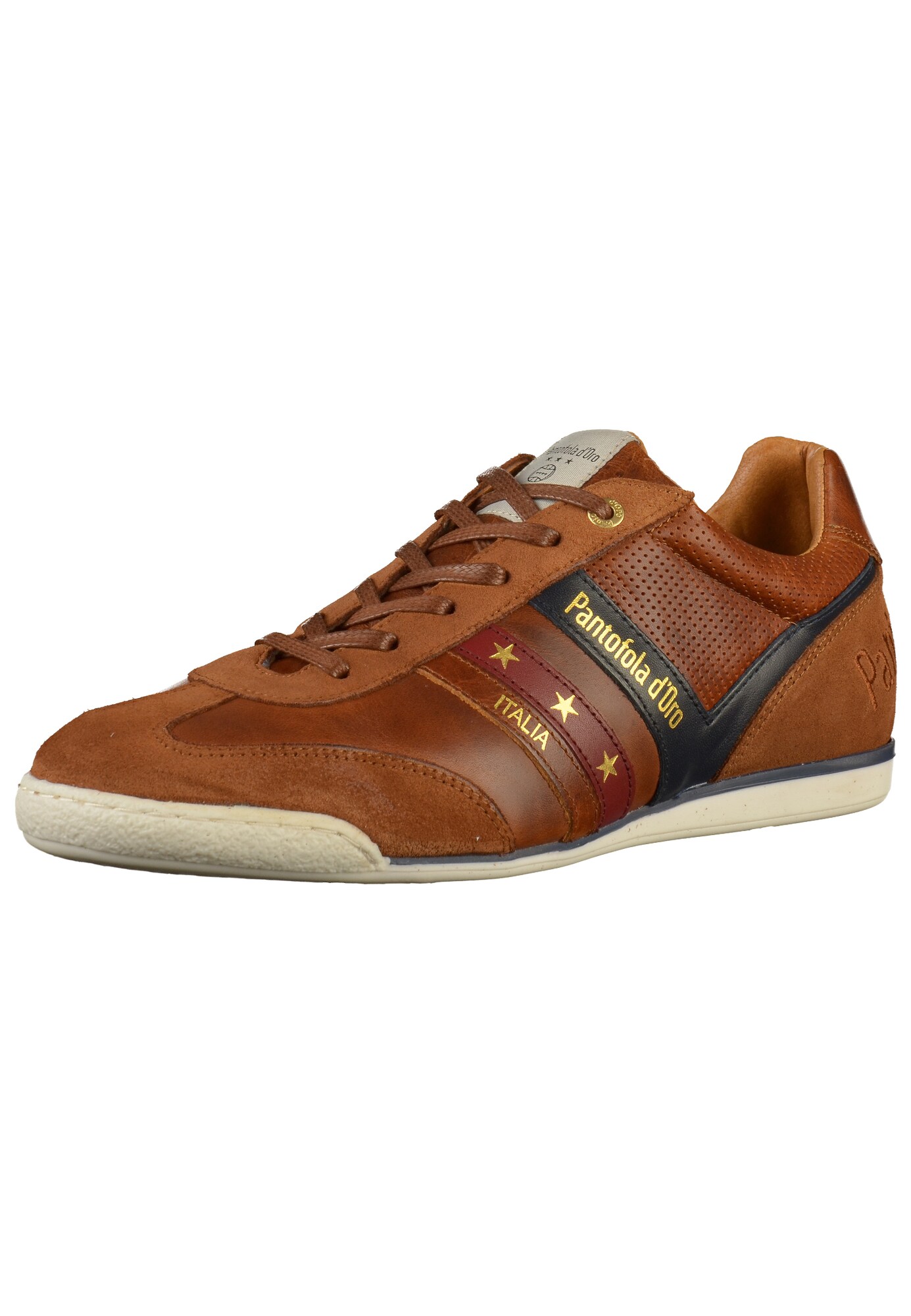 PANTOFOLA D''''ORO Sneaker creme / nachtblau / karamell / weinrot