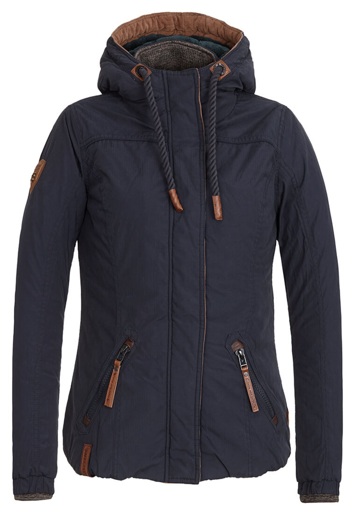 Naketano Dames Winterjas Dope Is Hope Donkerblauw naketano kopen in de aanbieding