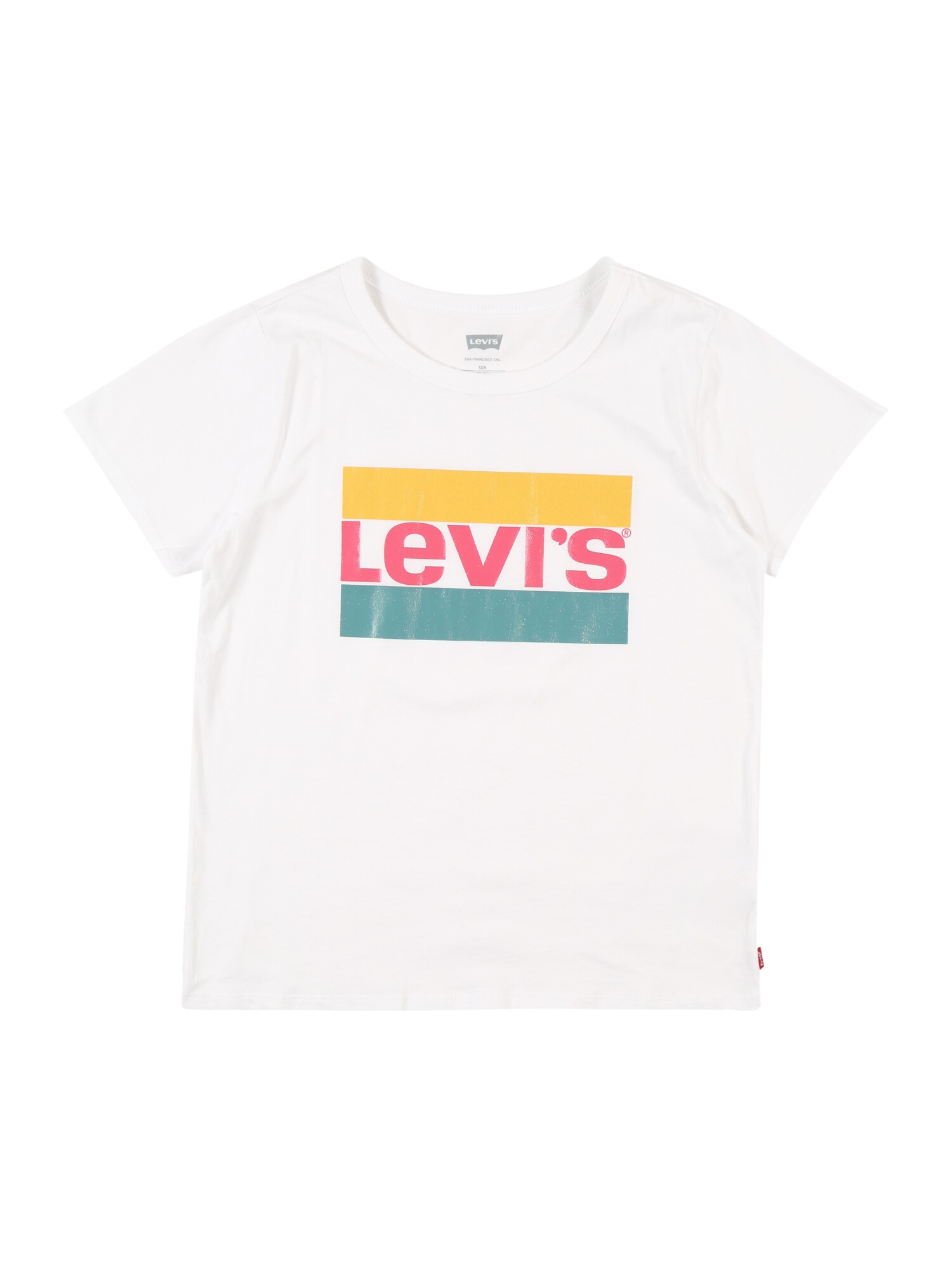 LEVI'S Marškinėliai  balta / turkio spalva / šviesiai raudona / geltona