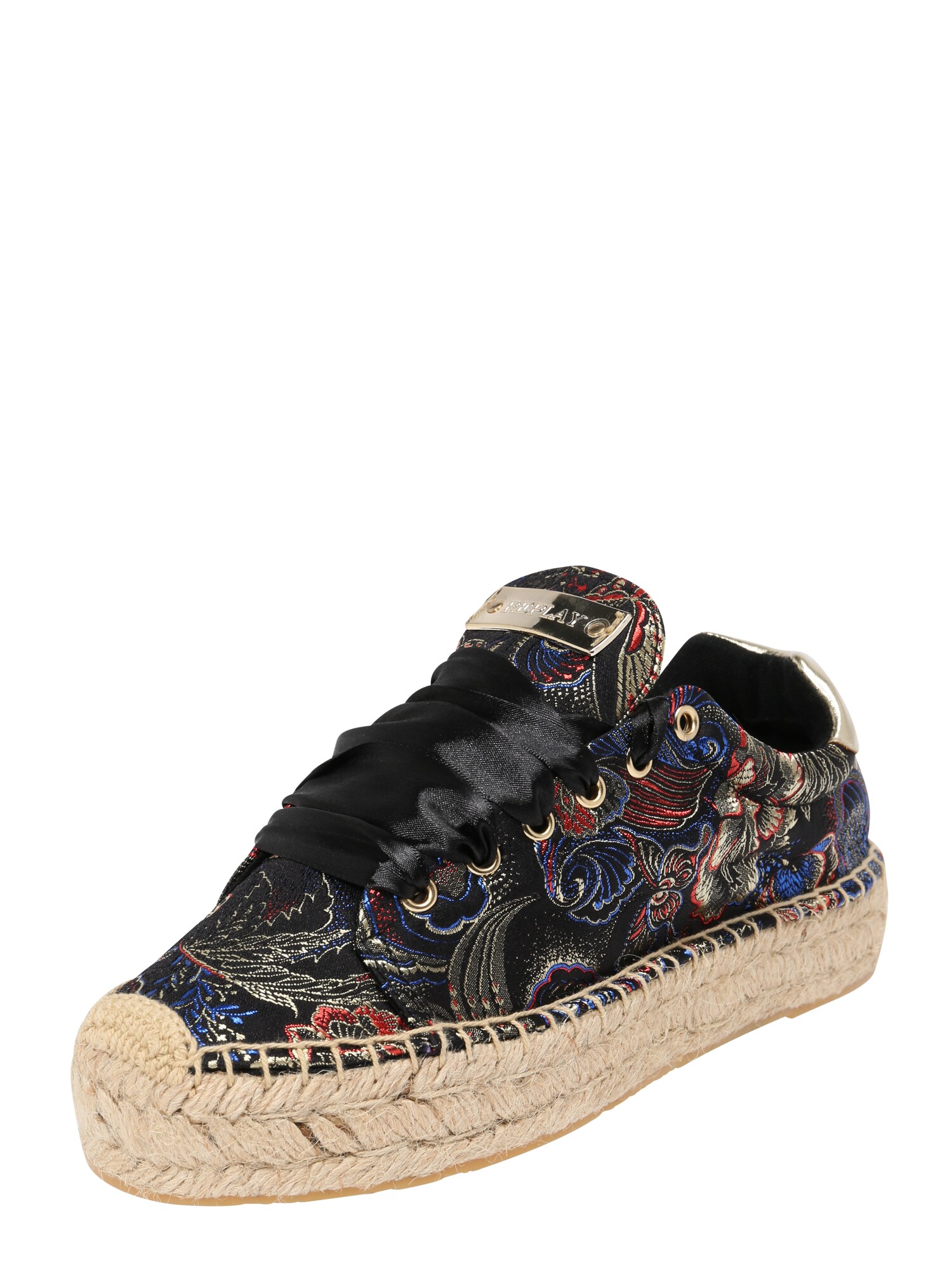 Replay Dames Veterschoen Sheena Goud Gemengde Kleuren Zwart replay kopen in de aanbieding