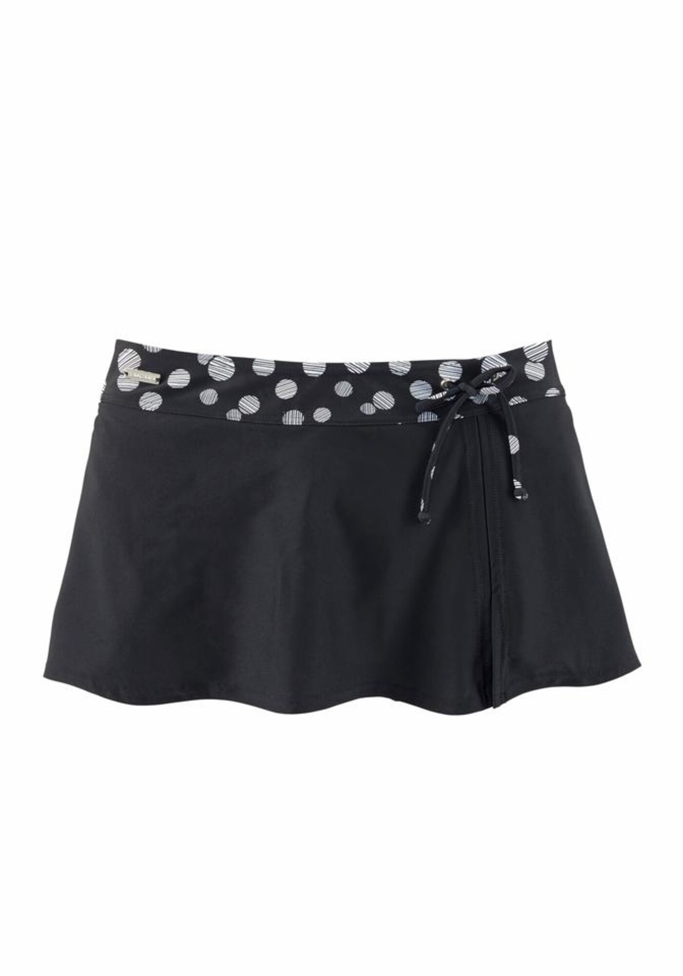 LASCANA Slip costum de baie  negru / alb