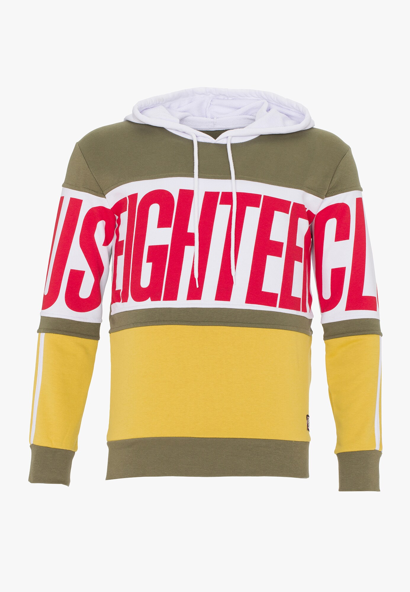 Plus Eighteen Heren Sweatshirt Kaki Gemengde Kleuren plus eighteen kopen in de aanbieding