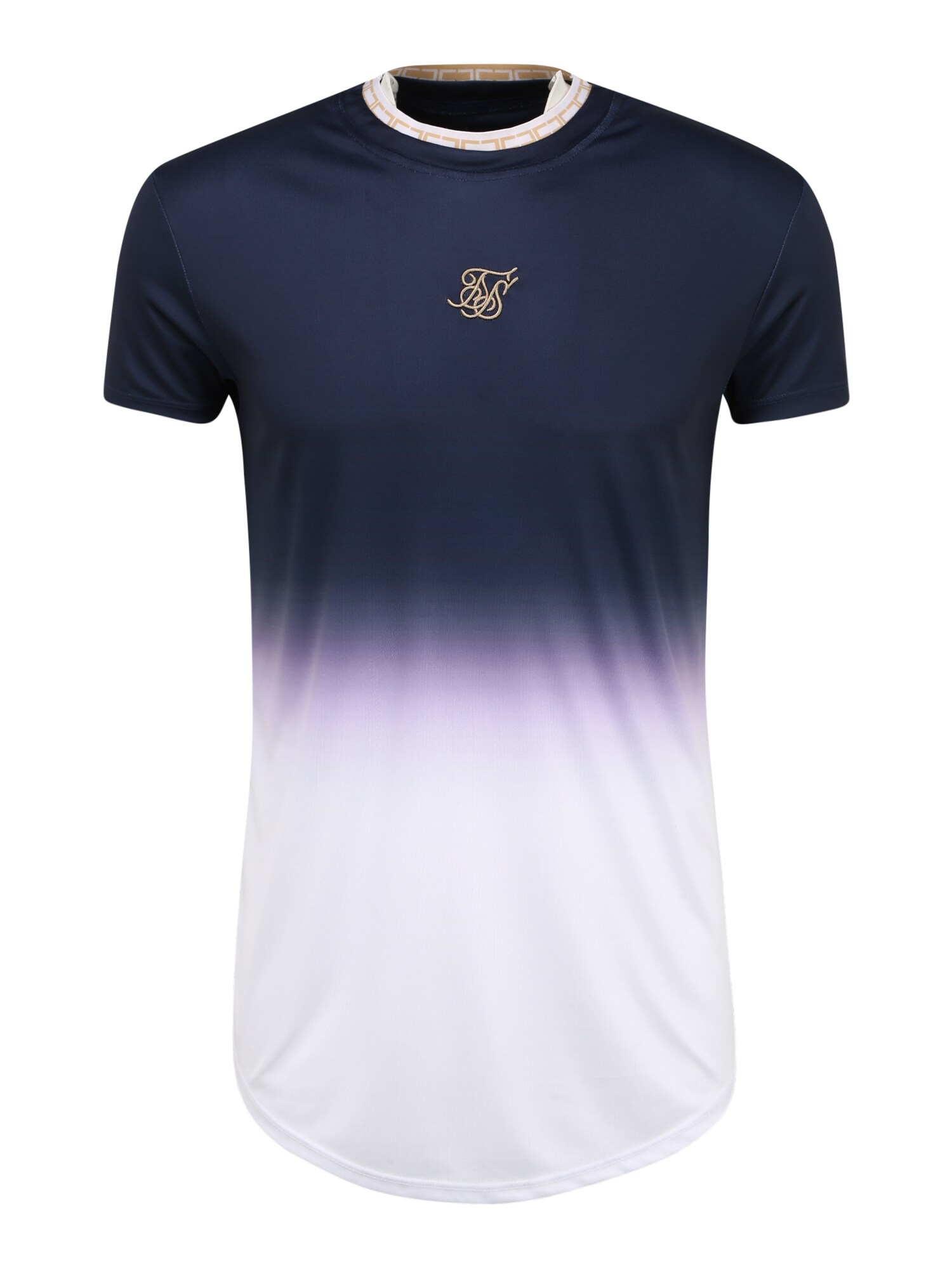 SikSilk Marškinėliai  balta / tamsiai mėlyna