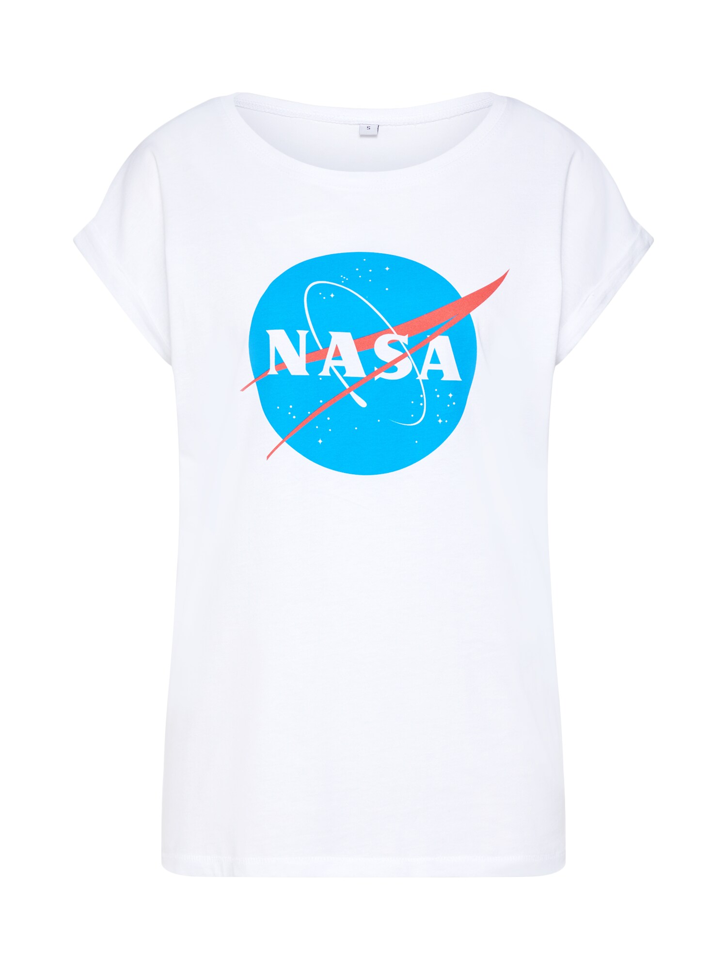 Merchcode Dames Shirt Nasa Insignia Blauw Gemengde Kleuren Wit merchcode kopen in de aanbieding