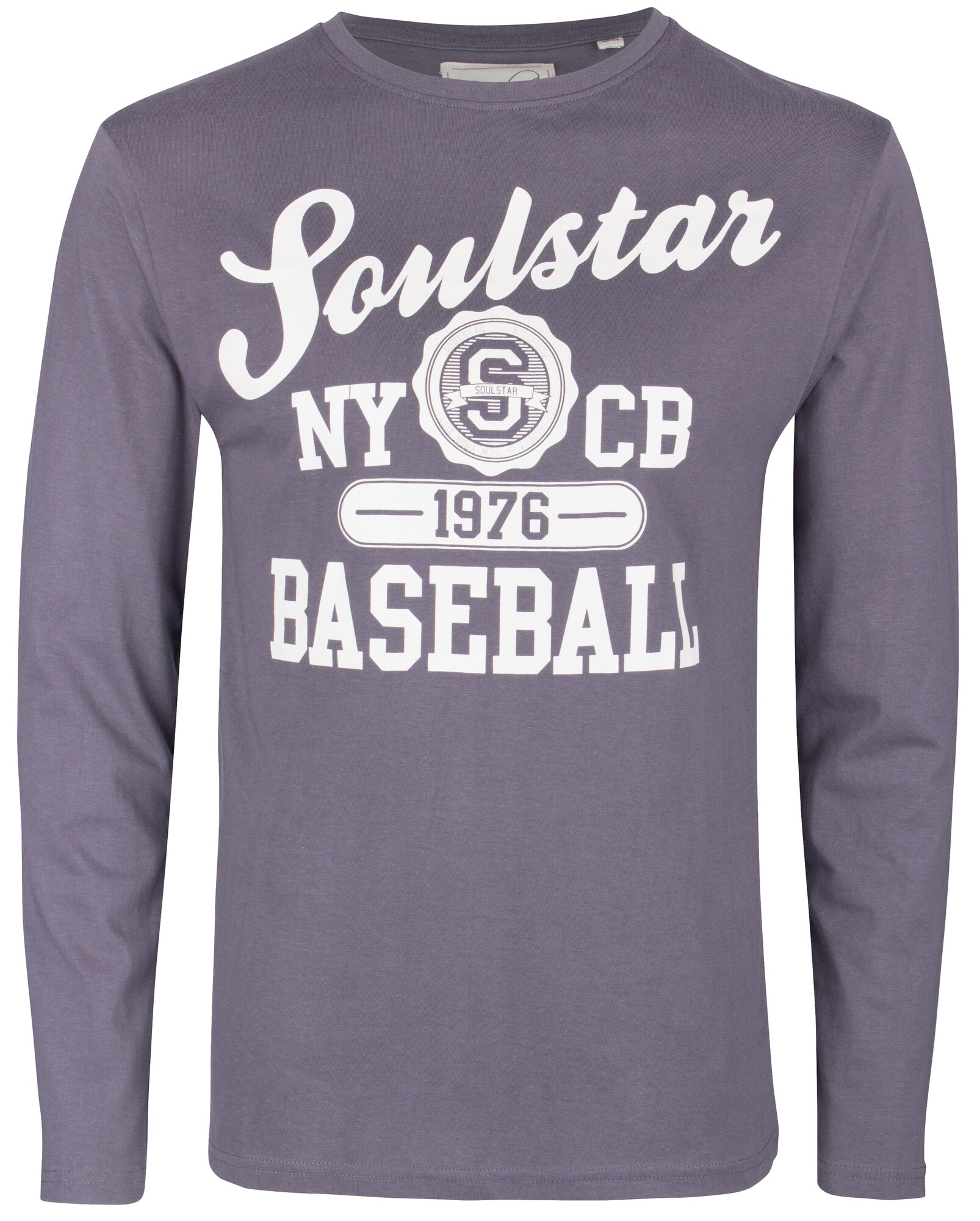 Soulstar Heren Shirt Donkergrijs Wit soulstar kopen in de aanbieding