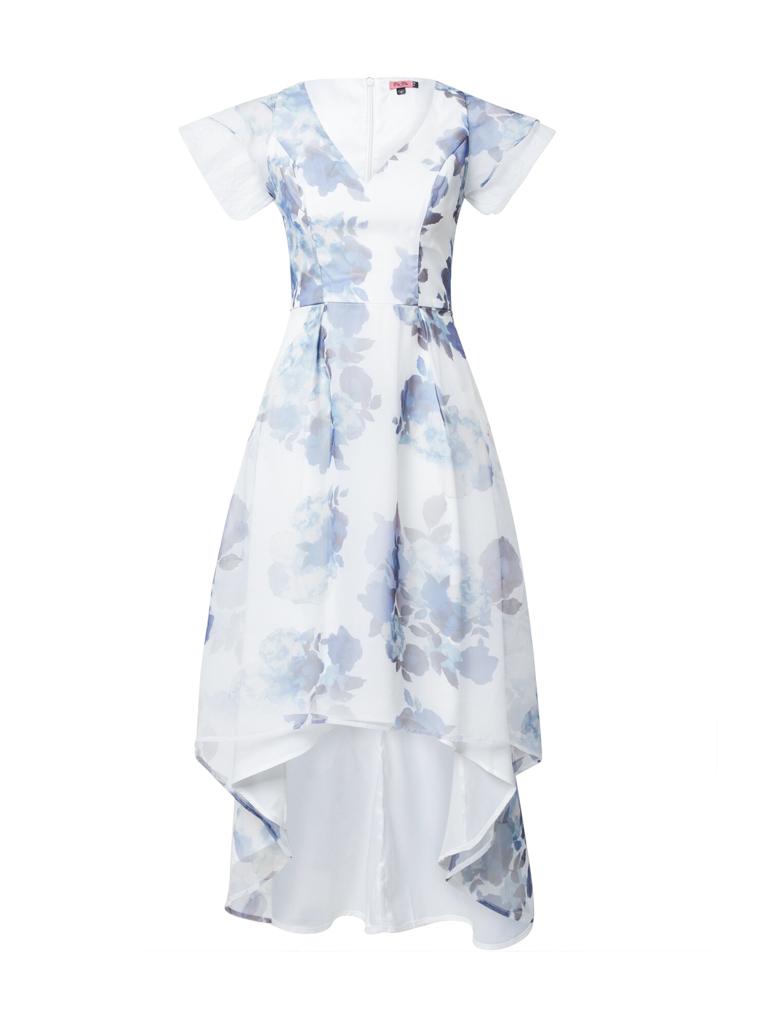 Chi Chi London Kokteilinė suknelė 'Destry'  šviesiai mėlyna / balta / purpurinė