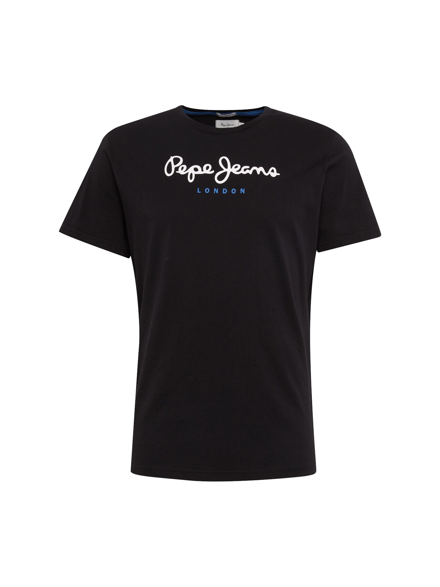Pepe Jeans Heren Shirt Eggo Zwart Wit pepe jeans kopen in de aanbieding