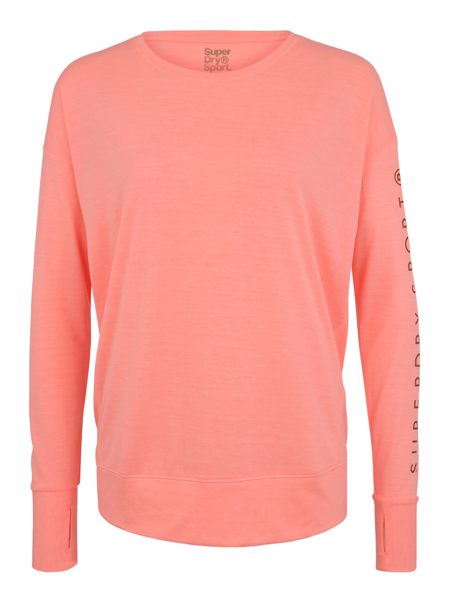 Superdry Dames Functioneel Shirt Active Studio Luxe Koraal superdry kopen in de aanbieding