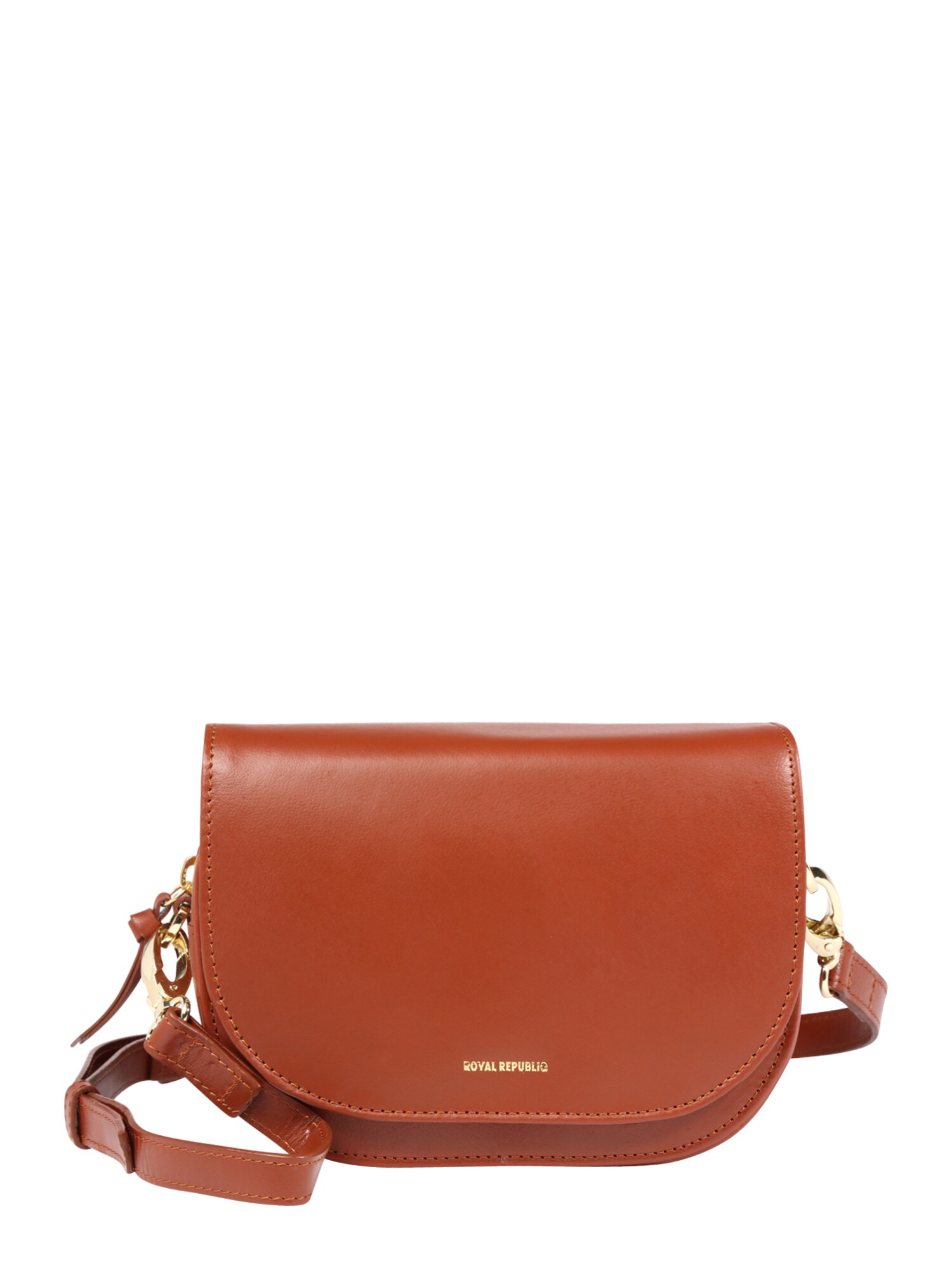 Royal Republiq Dames Schoudertas Raf Curve Cognac royal republiq kopen in de aanbieding