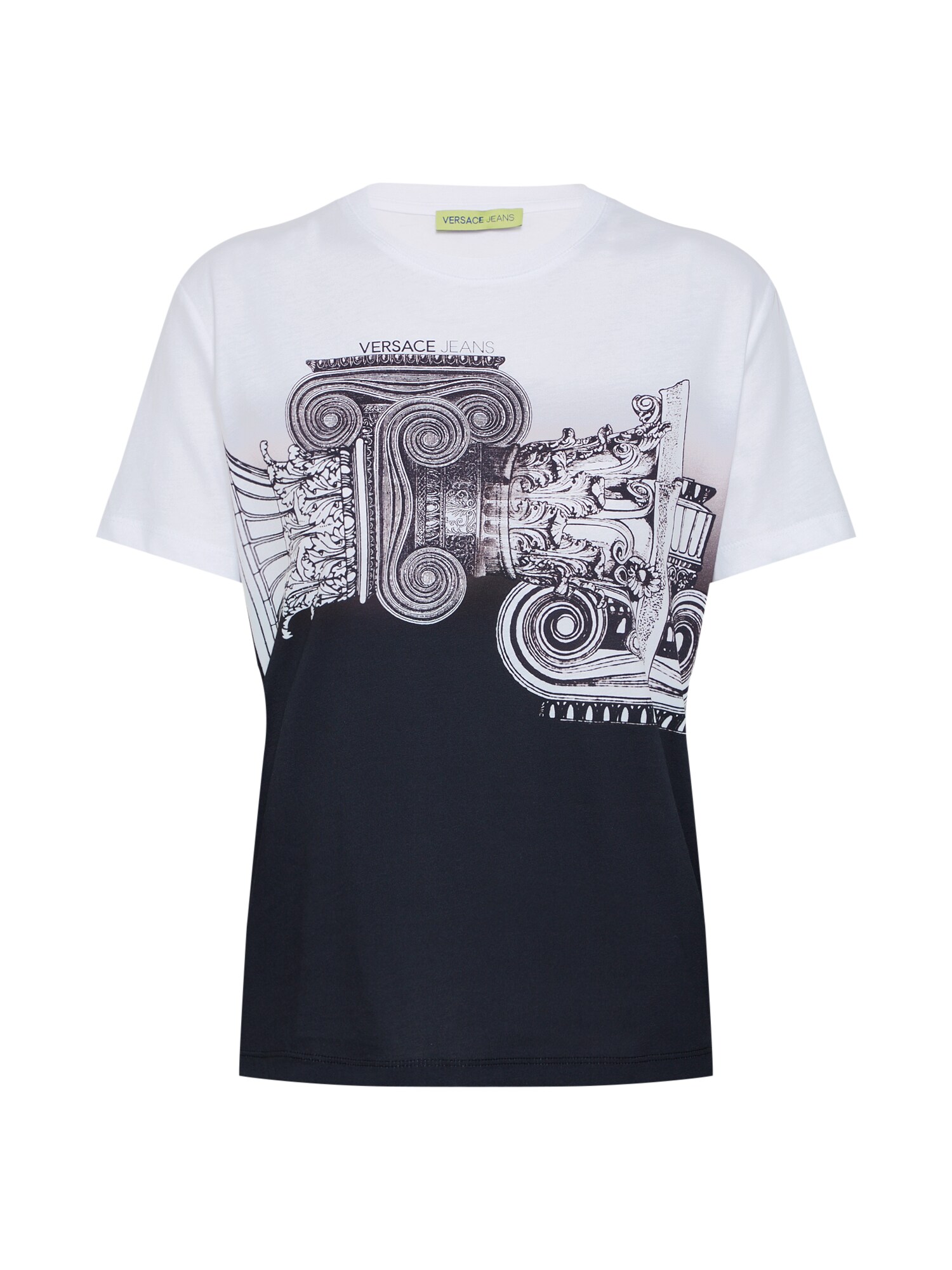 Versace Jeans Dames Shirt Tdm613 Zwart Wit versace jeans kopen in de aanbieding