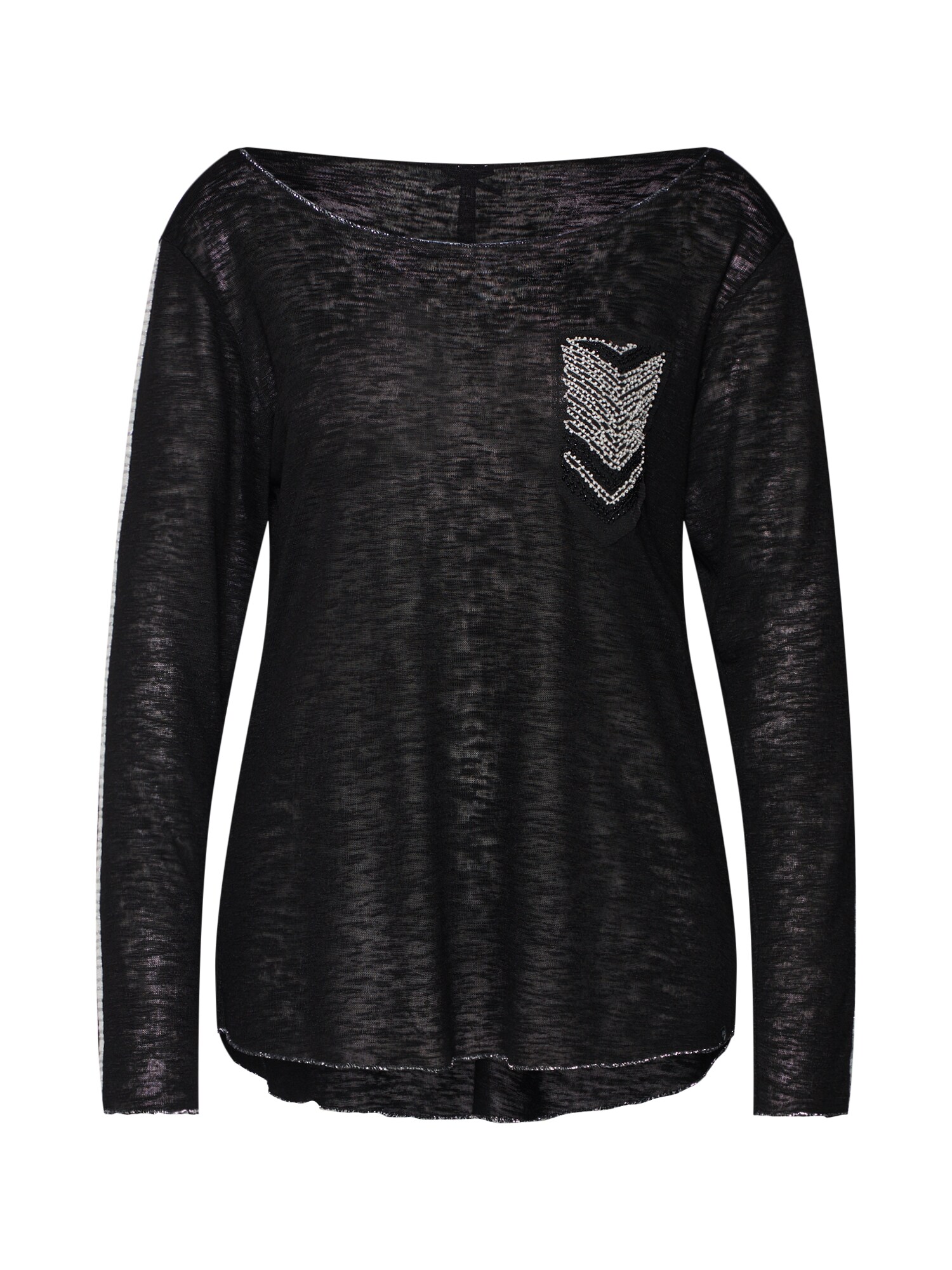 Key Largo Dames Shirt Zwart Zilver key largo kopen in de aanbieding