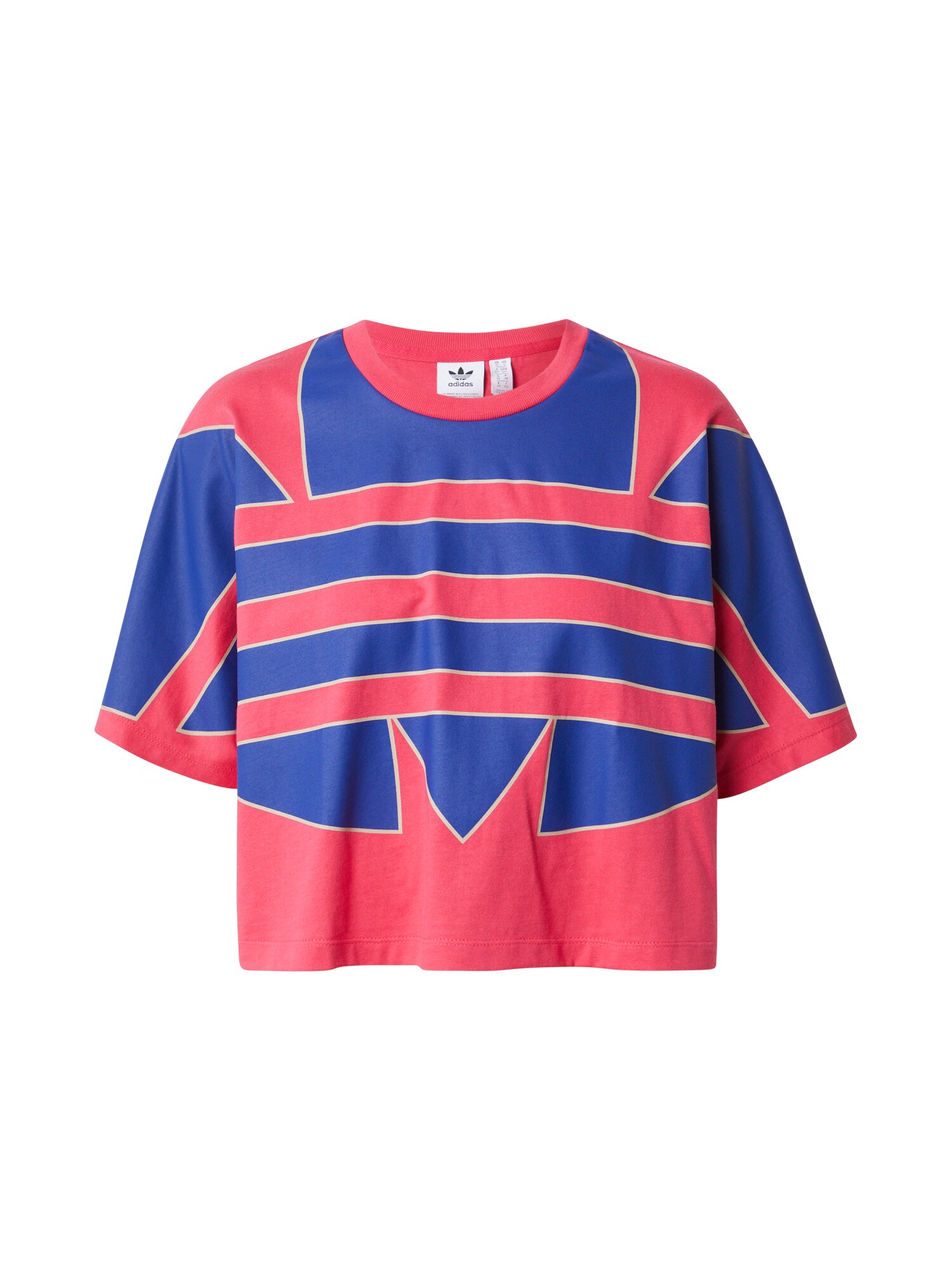 ADIDAS ORIGINALS Marškinėliai 'Adicolor'  rožinė / kobalto mėlyna